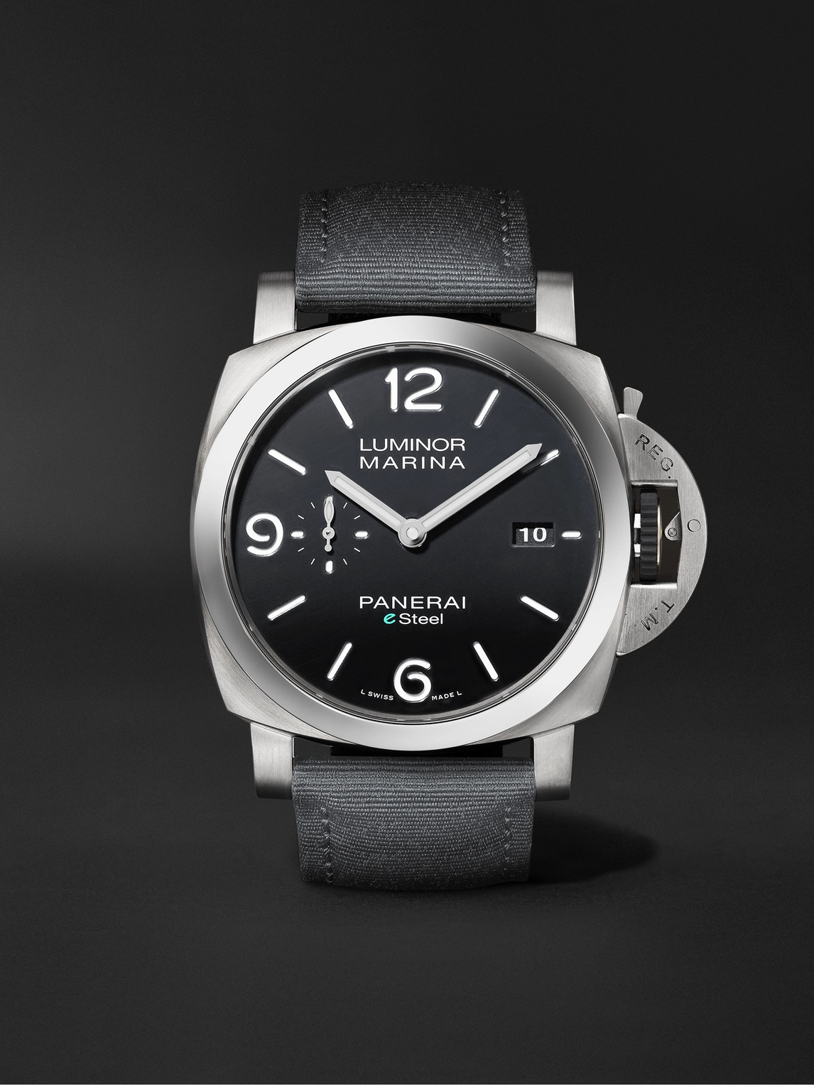 Panerai Luminor Marina Automatic 44mm Esteel And Recycled Pet Watch, Ref. No. Pam01158 In Black