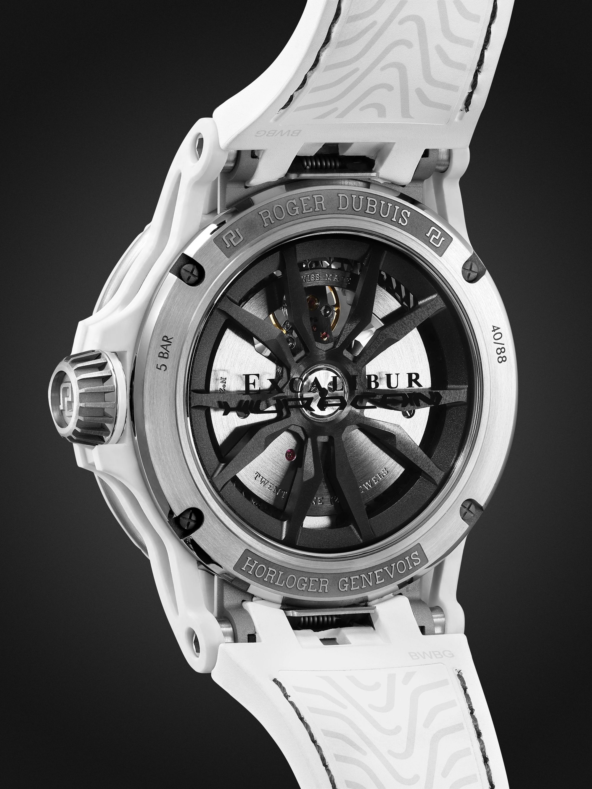 ROGER DUBUIS Excalibur Huracán Limited Edition Automatic Skeleton 45mm Ceramic Watch, Ref. No. EX0947
