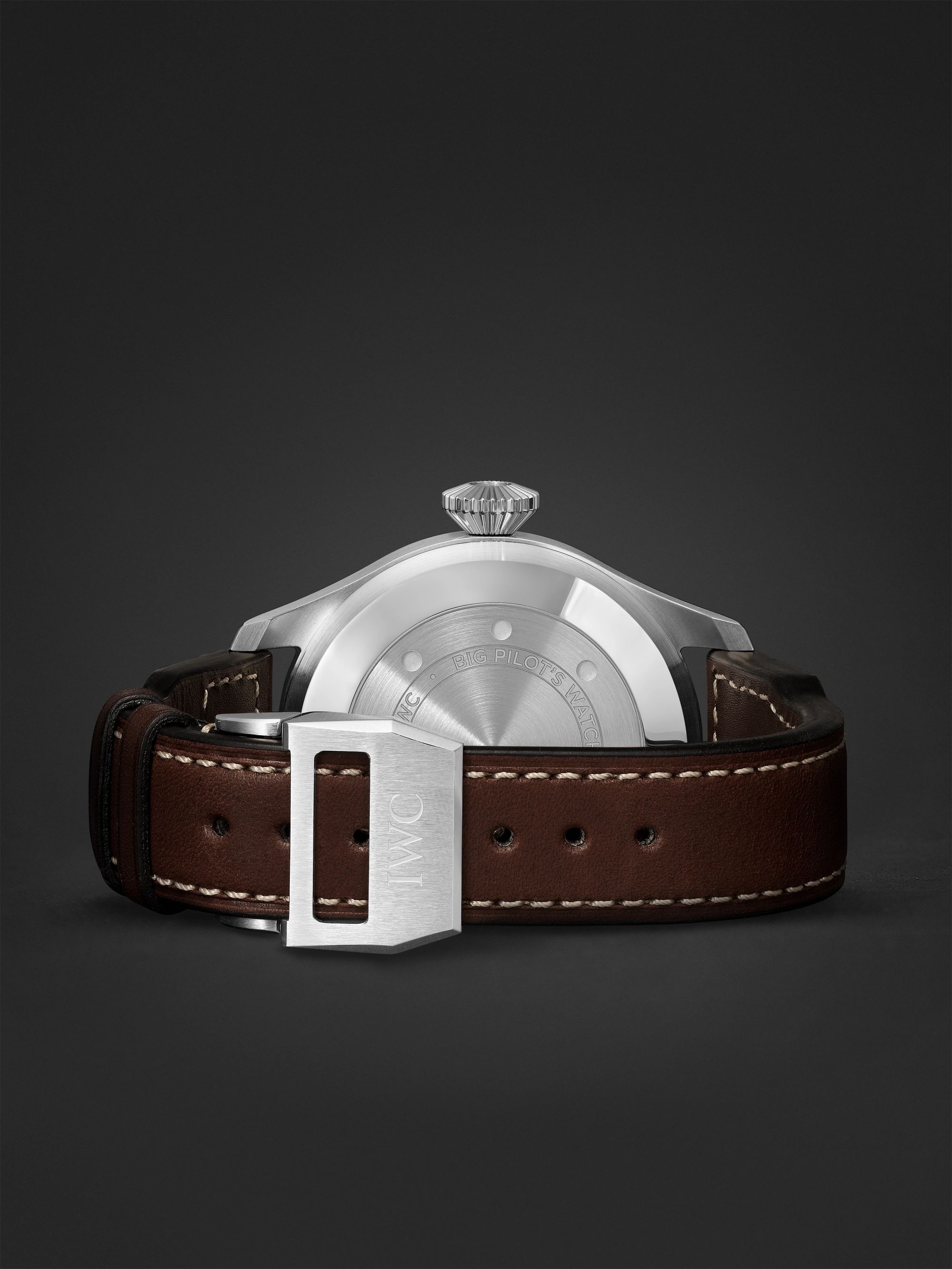 IWC SCHAFFHAUSEN Big Pilot's Automatic 46.2mm Stainless Steel and Leather Watch, Ref. No. IW501015