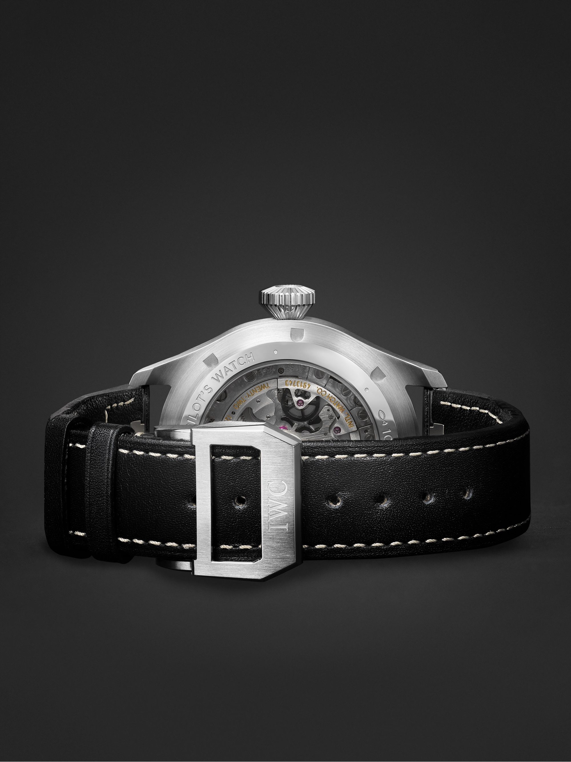 IWC SCHAFFHAUSEN Big Pilot's Automatic 43mm Stainless Steel and Leather Watch, Ref. No. IW329303
