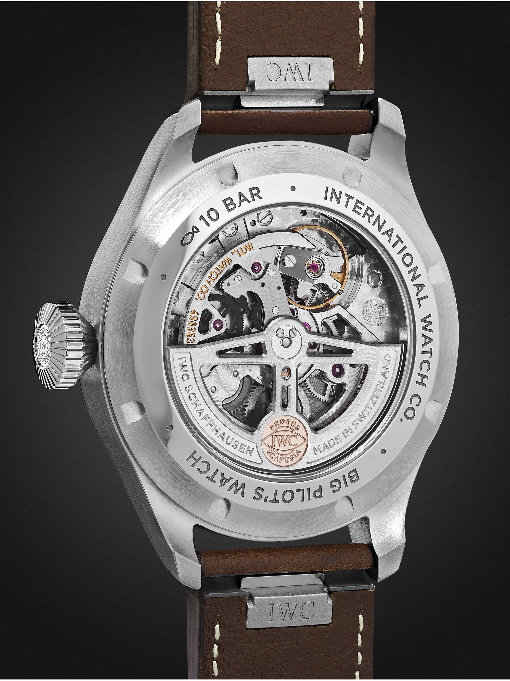 IWC SCHAFFHAUSEN Big Pilot's Automatic 43mm Stainless Steel and Leather Watch, Ref. No. IW329301