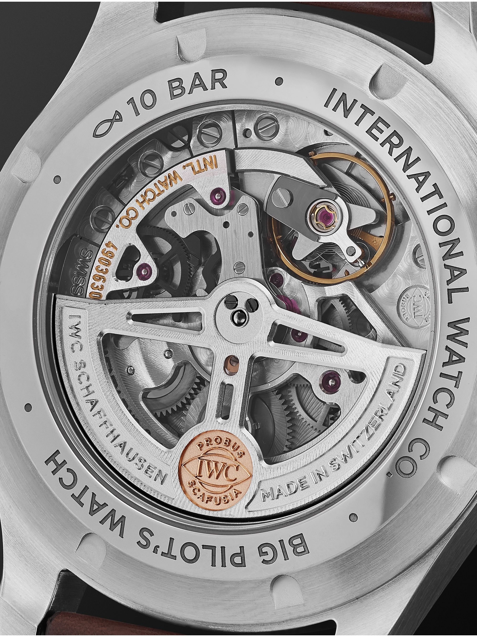 IWC SCHAFFHAUSEN Big Pilot's Automatic 43mm Stainless Steel and Leather Watch, Ref. No. IW329301