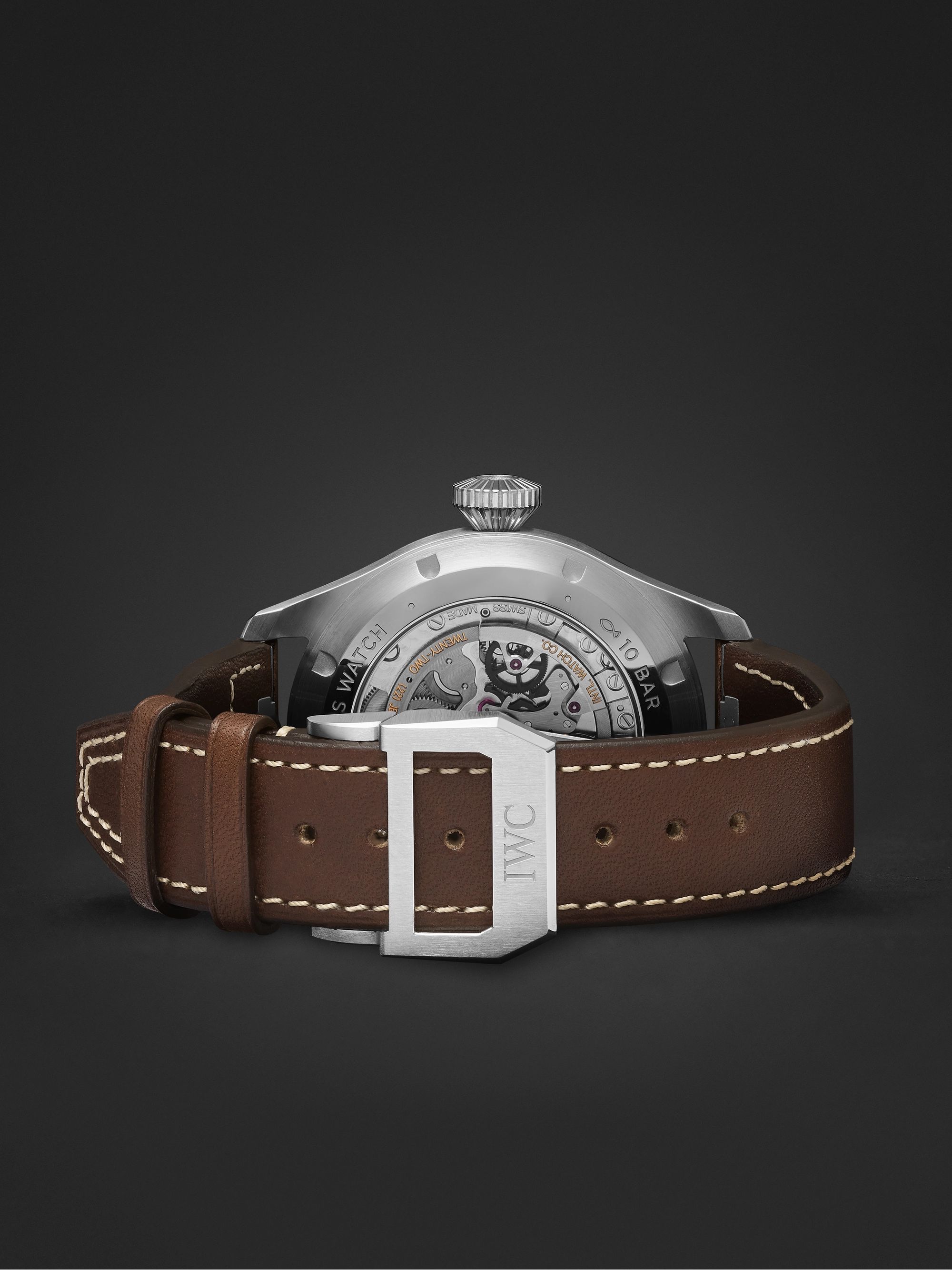 IWC SCHAFFHAUSEN Big Pilot's Automatic 43mm Stainless Steel and Leather Watch, Ref. No. IW329301