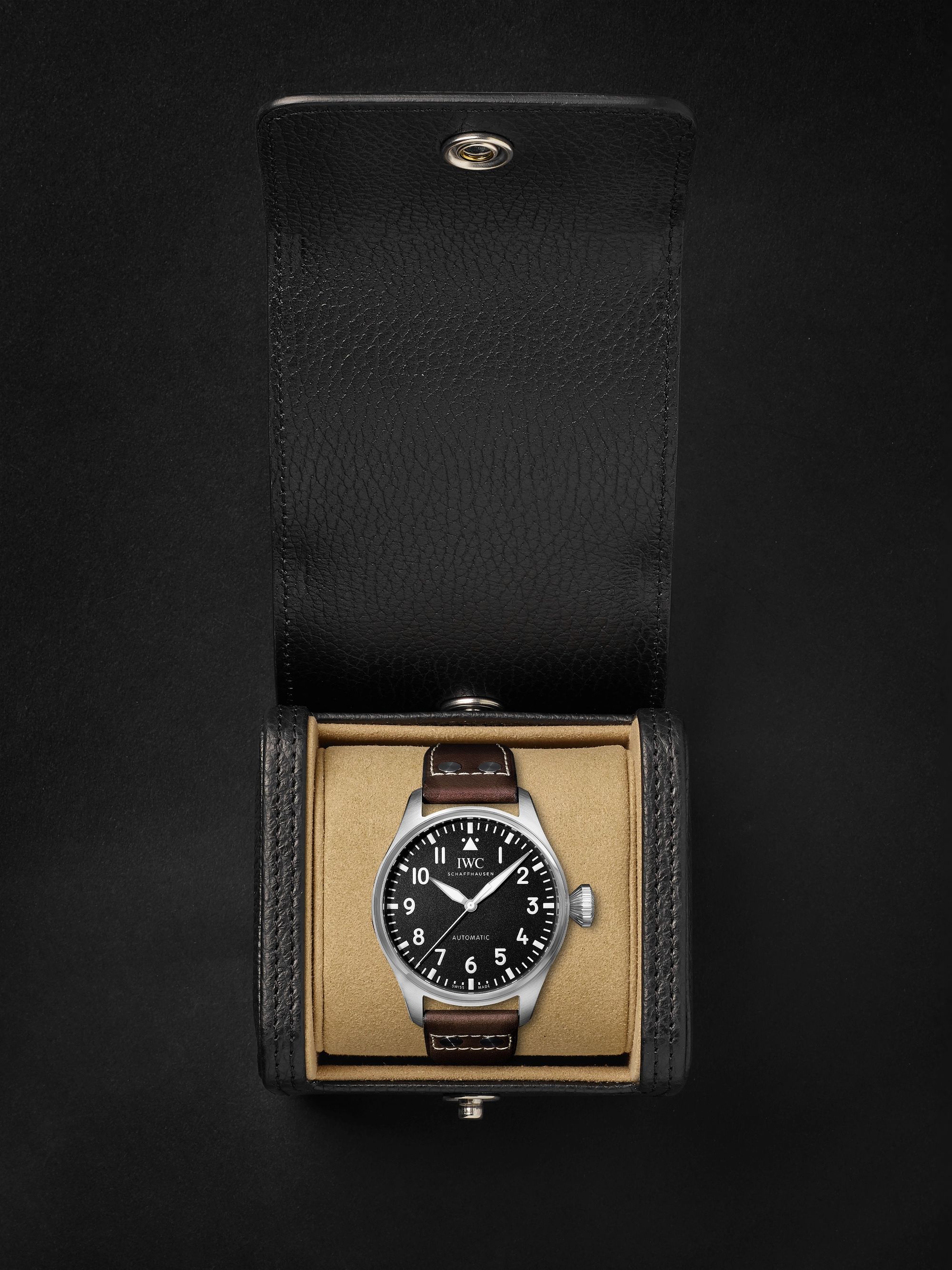 IWC SCHAFFHAUSEN Big Pilot's Automatic 43mm Stainless Steel and Leather Watch, Ref. No. IW329301