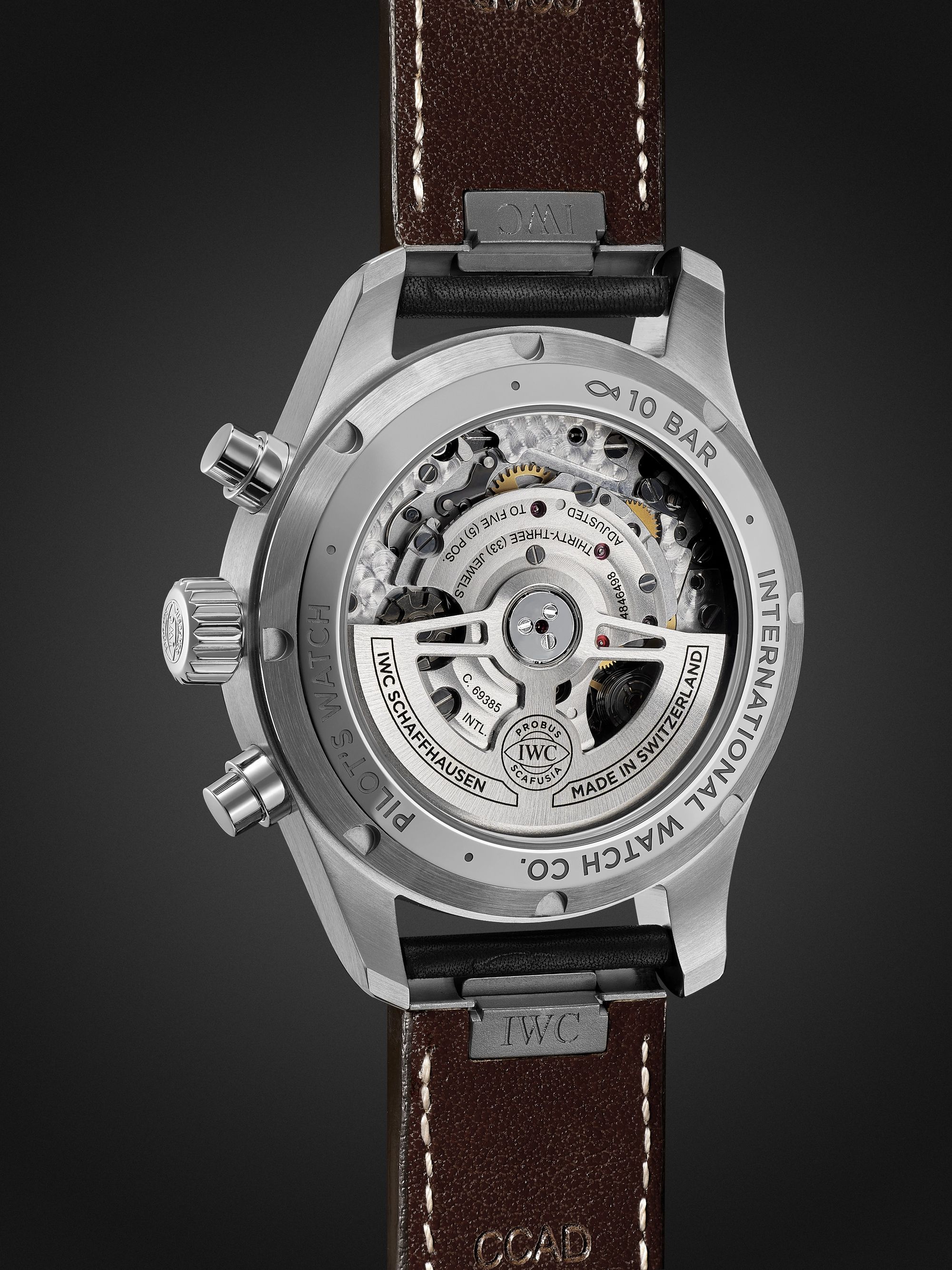 IWC SCHAFFHAUSEN Pilot's Automatic Chronograph 41mm Stainless Steel and Leather Watch, Ref. No. IW388103