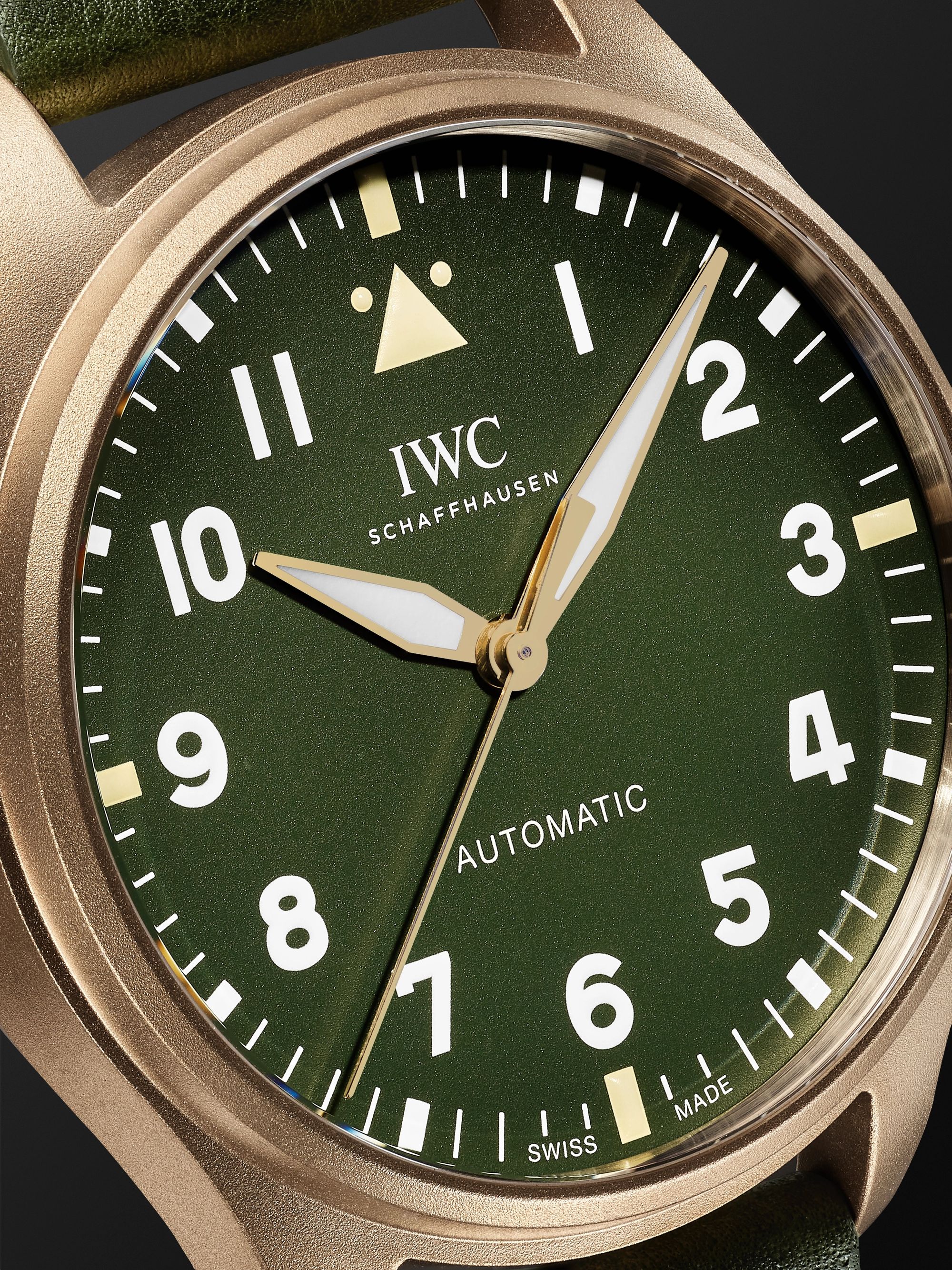 IWC SCHAFFHAUSEN Big Pilot's Spitfire Automatic 43mm Bronze and Leather Watch, Ref. No. IW329702
