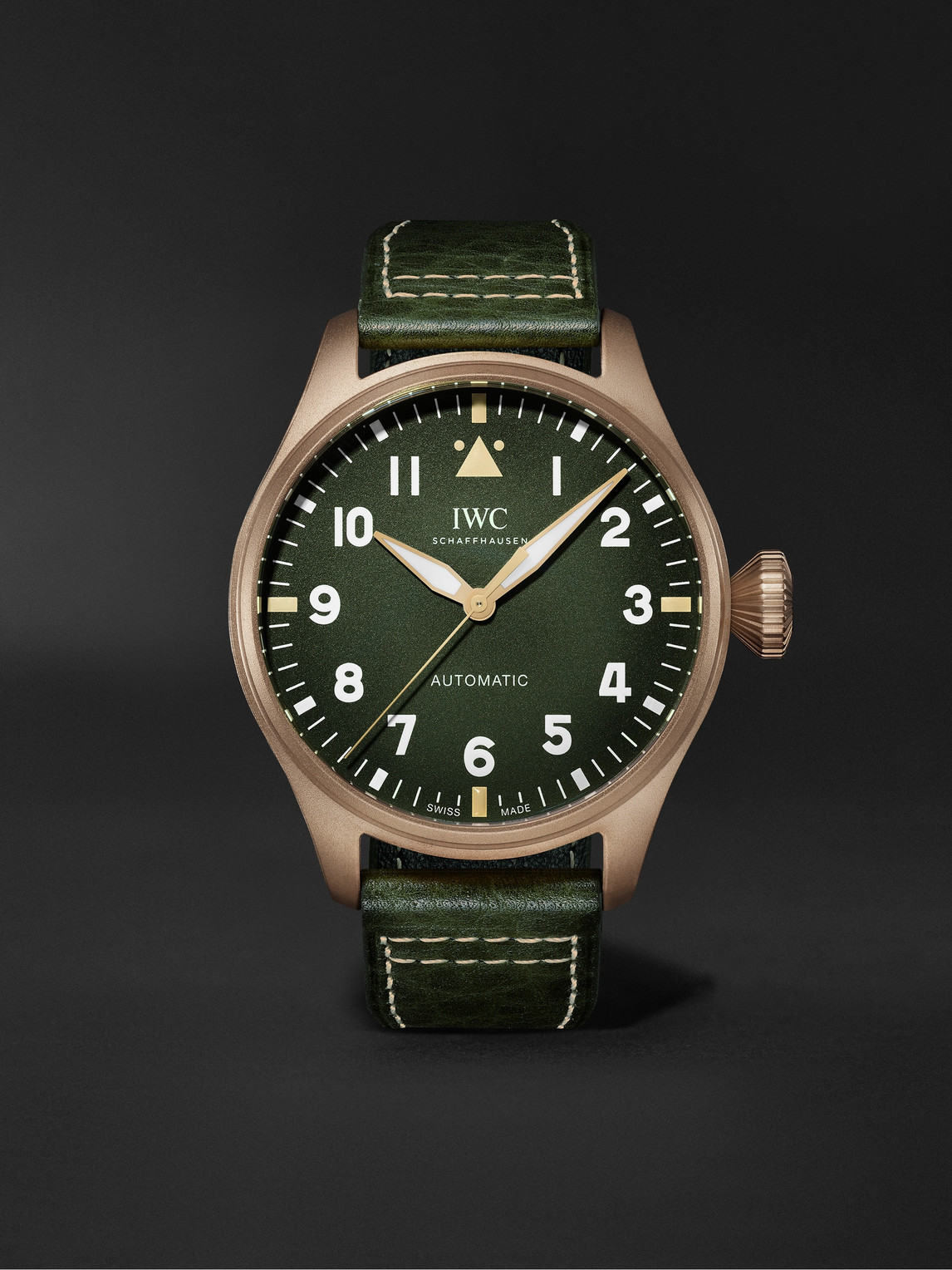 IWC SCHAFFHAUSEN Big Pilot's Spitfire Automatic 43mm Bronze and Leather Watch, Ref. No. IW329702 - Men