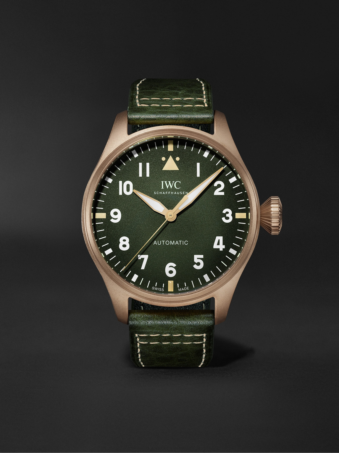 Big Pilot's Spitfire Automatic 43mm Bronze and Leather Watch, Ref. No. IW329702