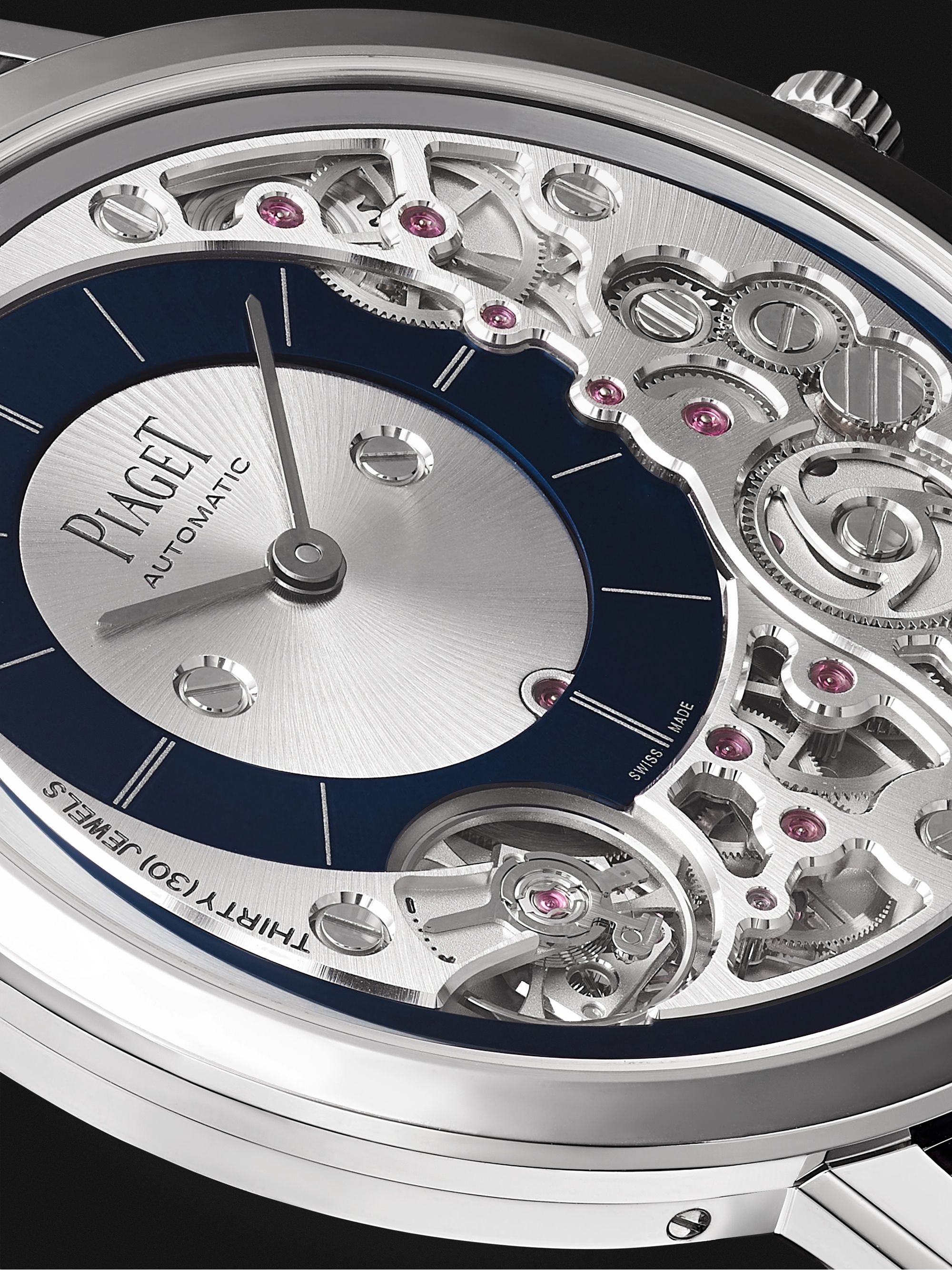 PIAGET Altiplano Ultimate Automatic 41mm 18-Karat White Gold and Alligator Watch, Ref. No. G0A45123
