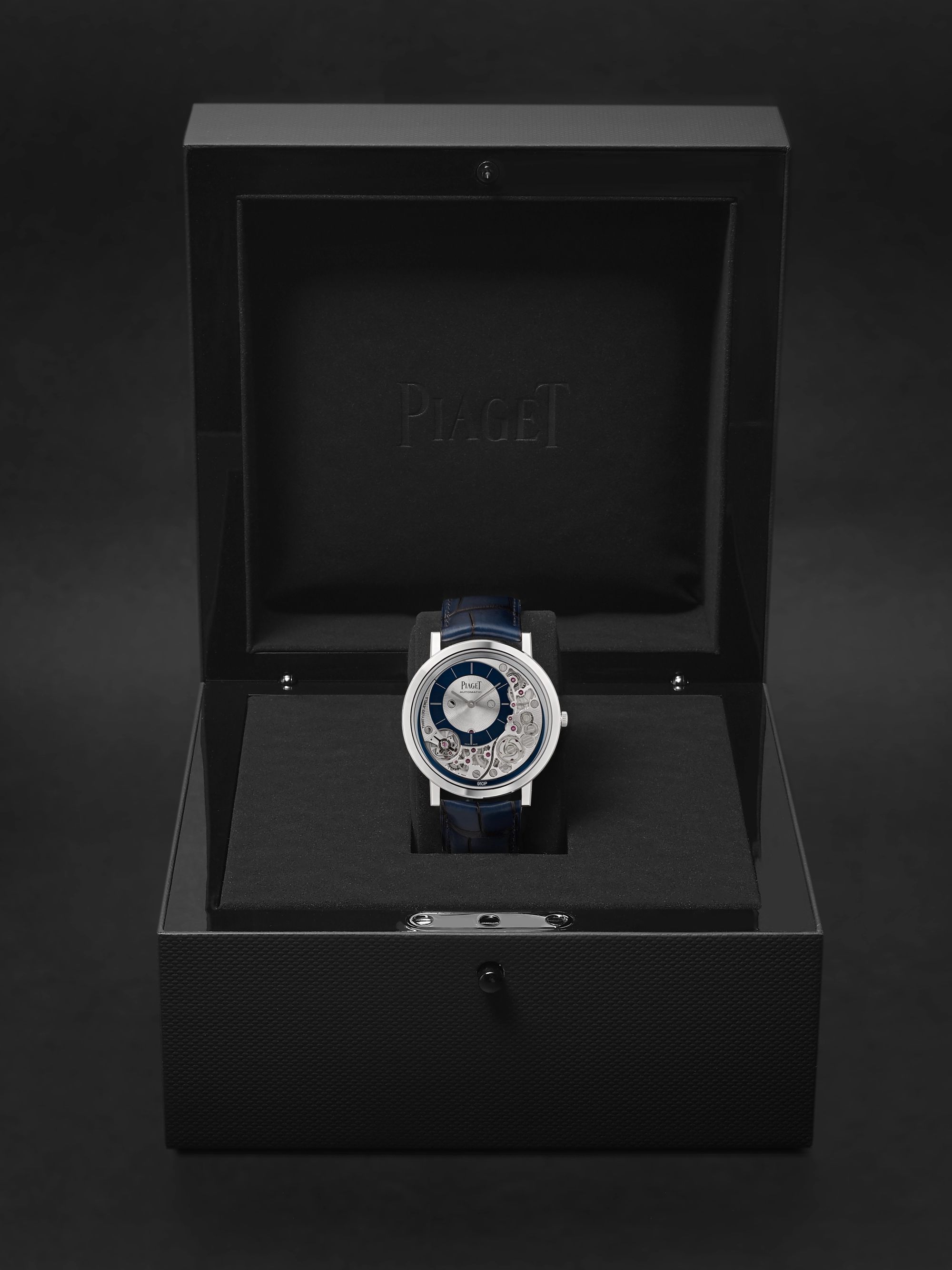 PIAGET Altiplano Ultimate Automatic 41mm 18-Karat White Gold and Alligator Watch, Ref. No. G0A45123