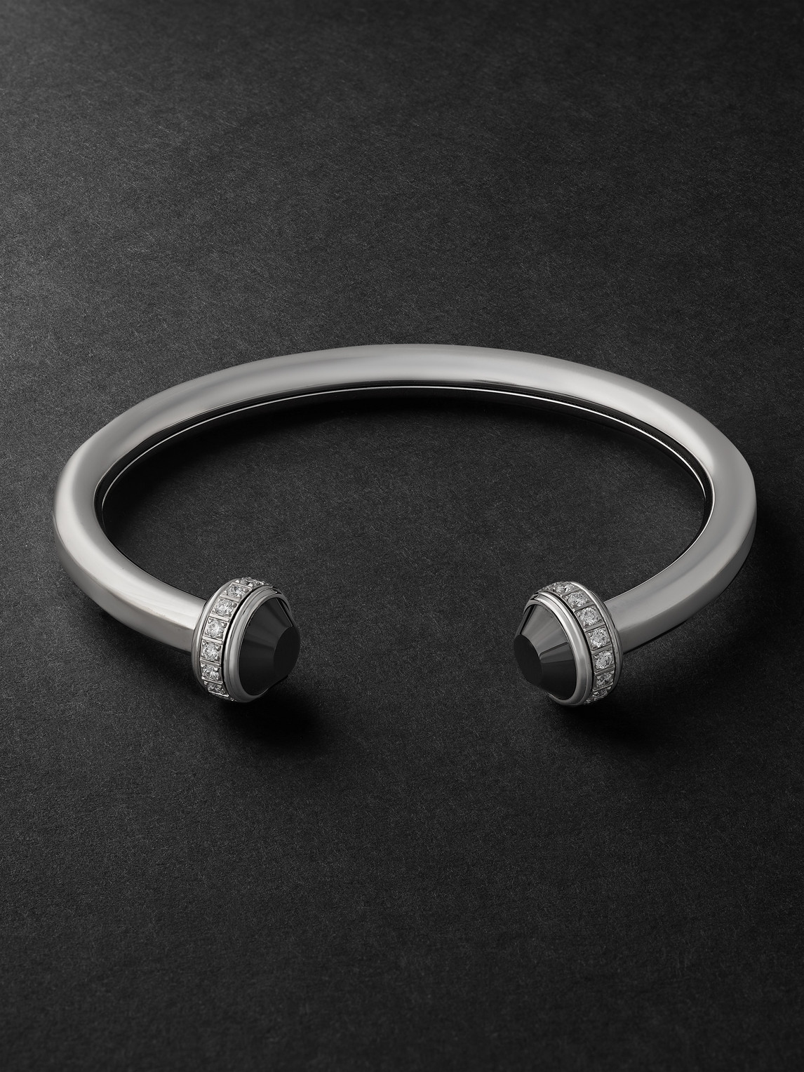 Piaget Possession 18-Karat White Gold, Diamond and Ceramic Cuffen