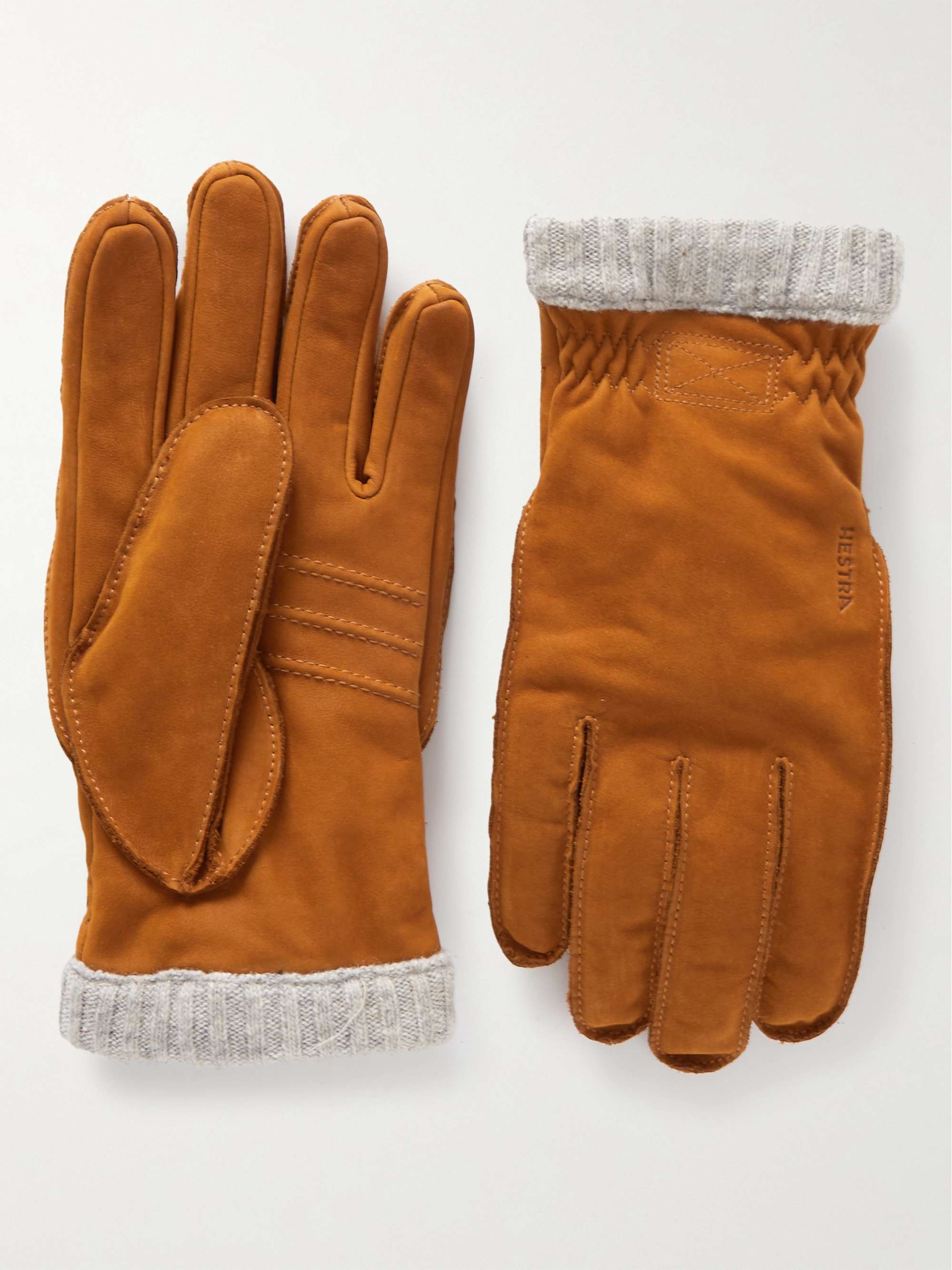 HESTRA Primaloft Fleece-Lined Full-Grain Leather Gloves