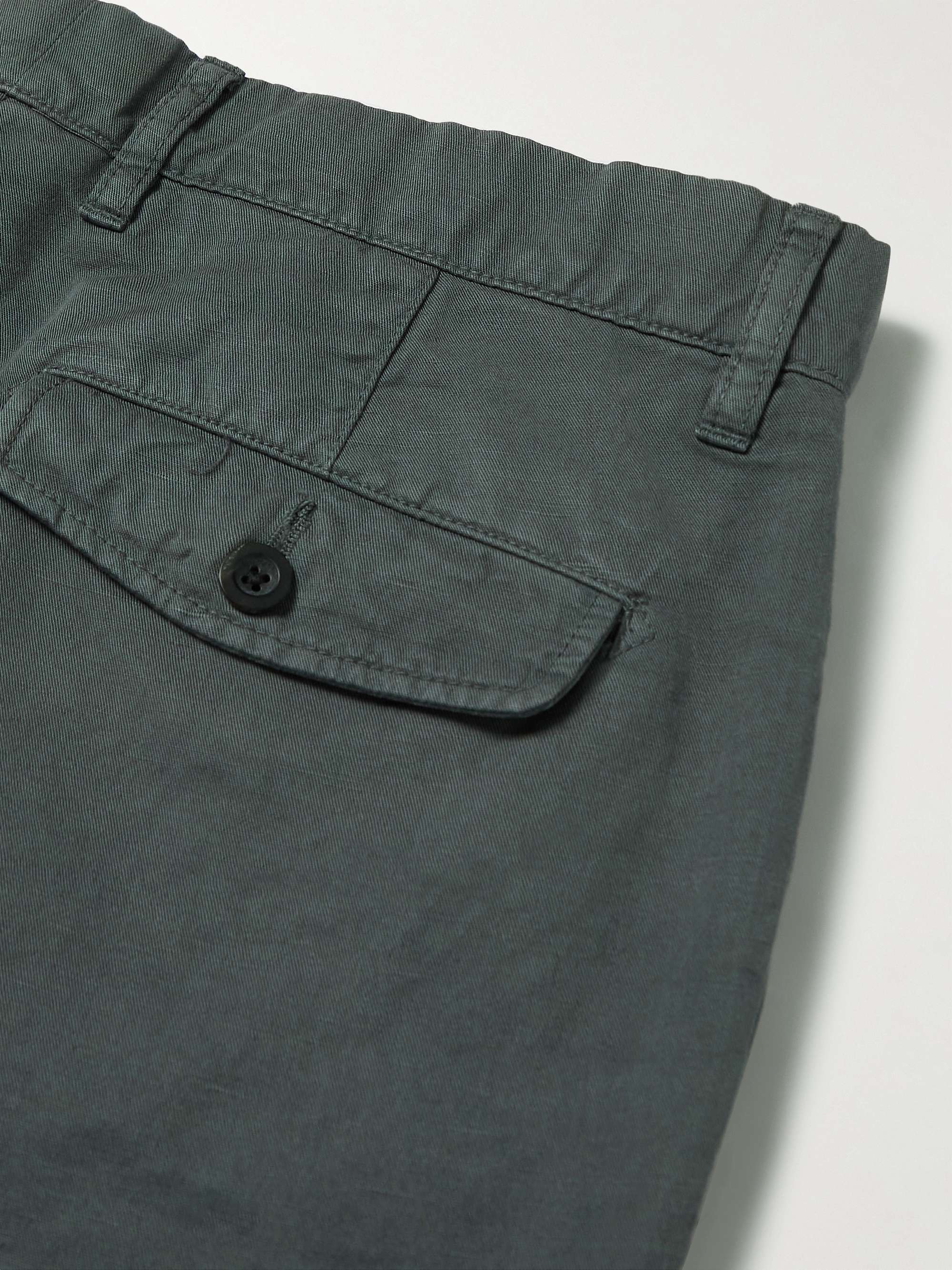 MR P. Cotton and Linen-Blend Twill Chinos