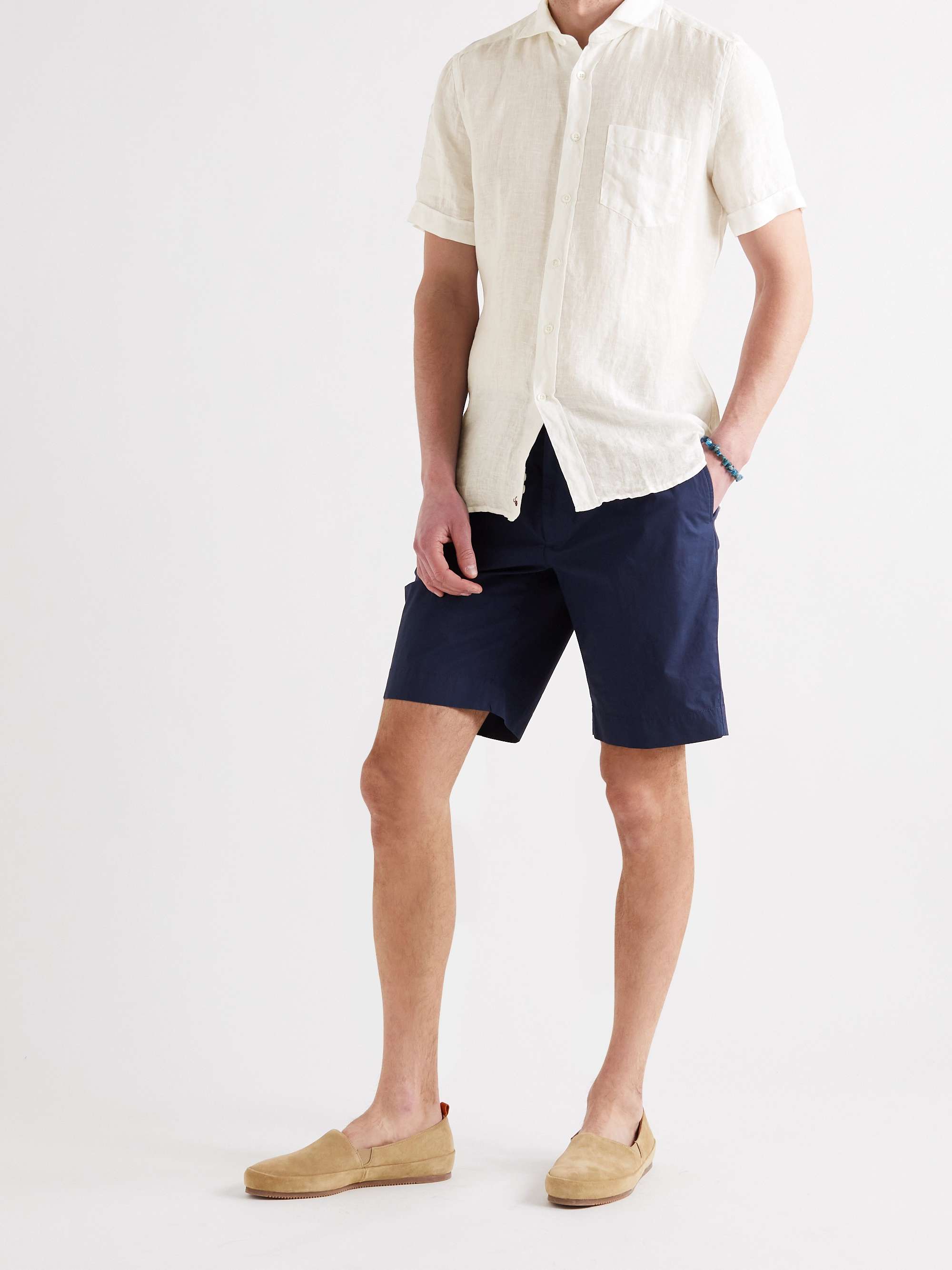 INCOTEX Garment-Dyed Linen Shirt for Men | MR PORTER