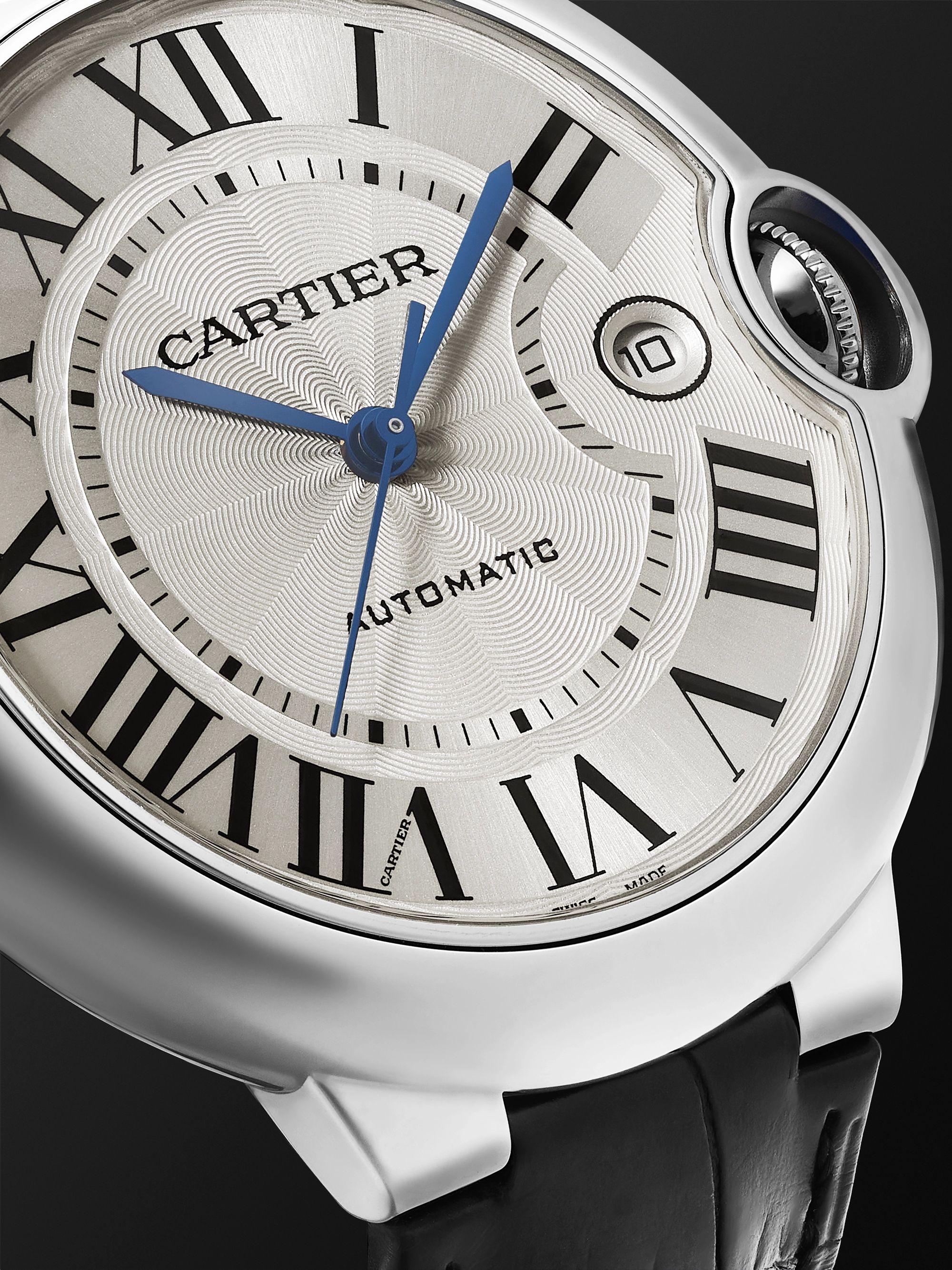 CARTIER Ballon Bleu de Cartier Automatic 40mm Stainless Steel and Alligator Watch, Ref. No. WSBB0039