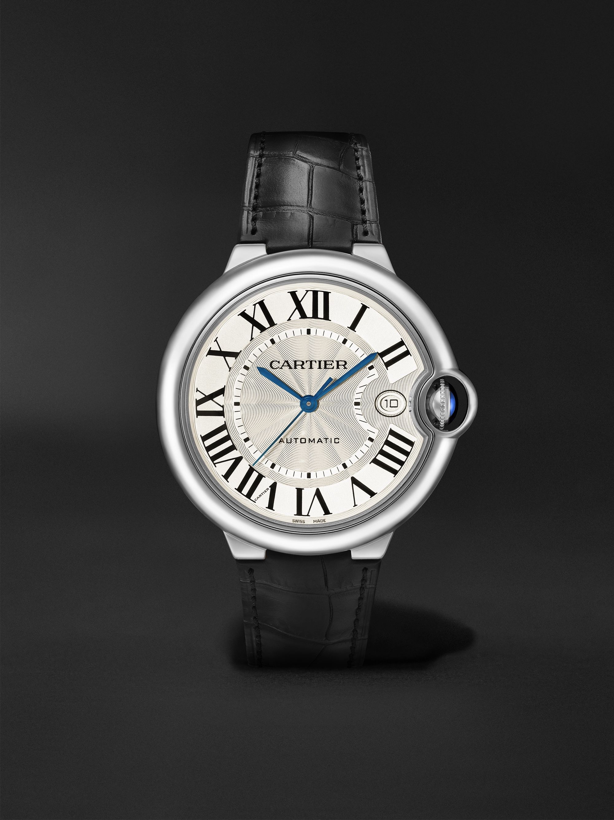 CARTIER Ballon Bleu de Cartier Automatic 40mm Stainless Steel and Alligator Watch, Ref. No. WSBB0039