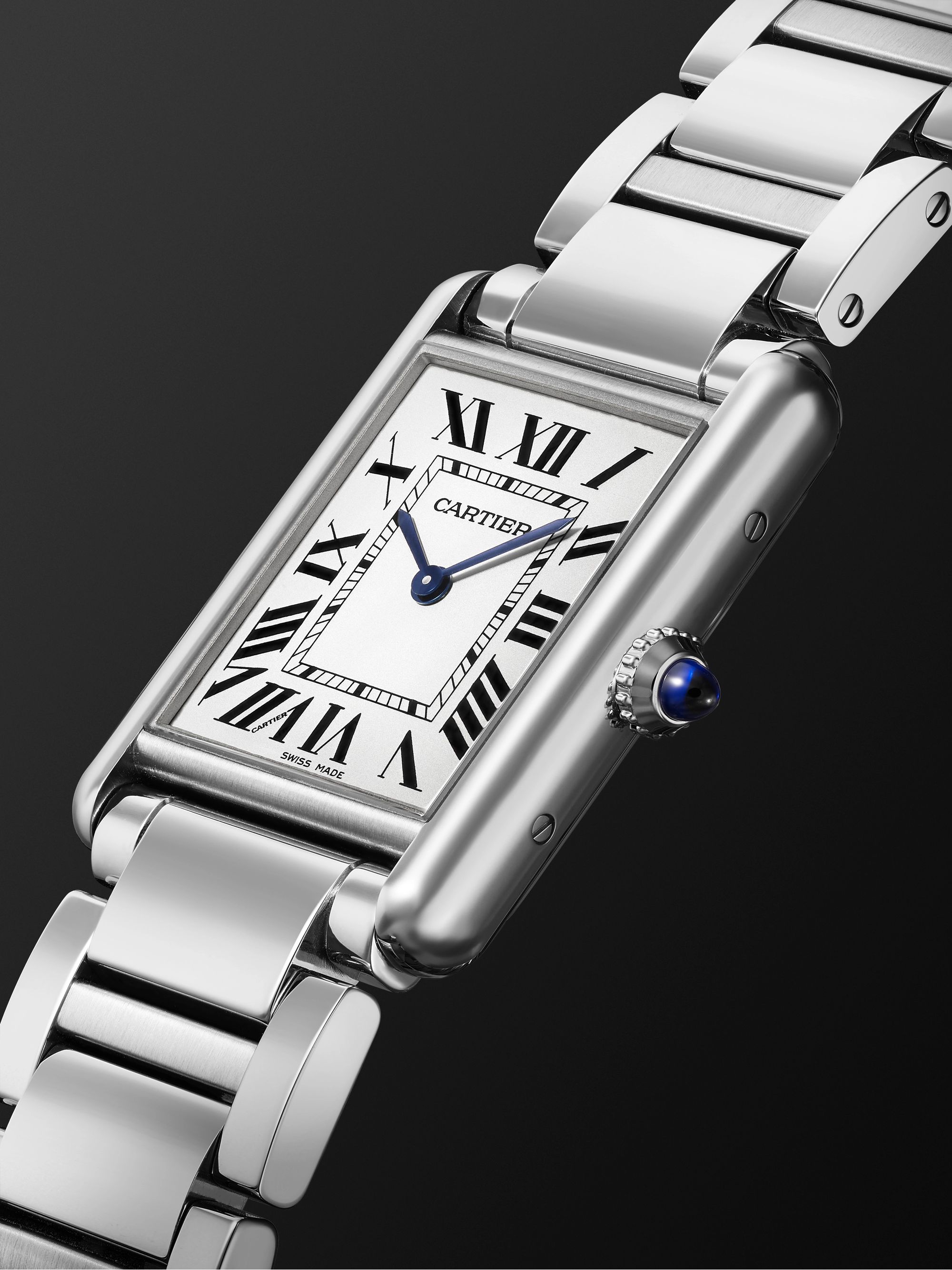 CARTIER Tank Must 33.7mm Stainless Steel Watch, Ref. No. WSTA0052