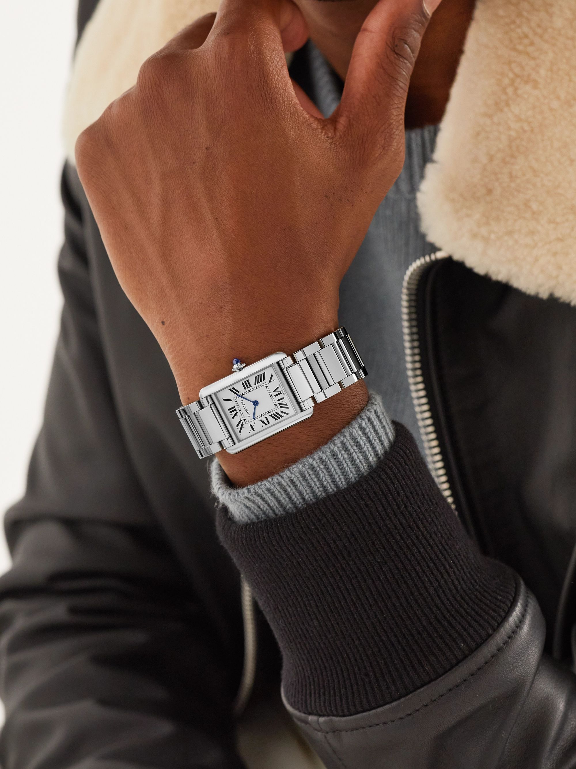 Cartier tank hotsell steel