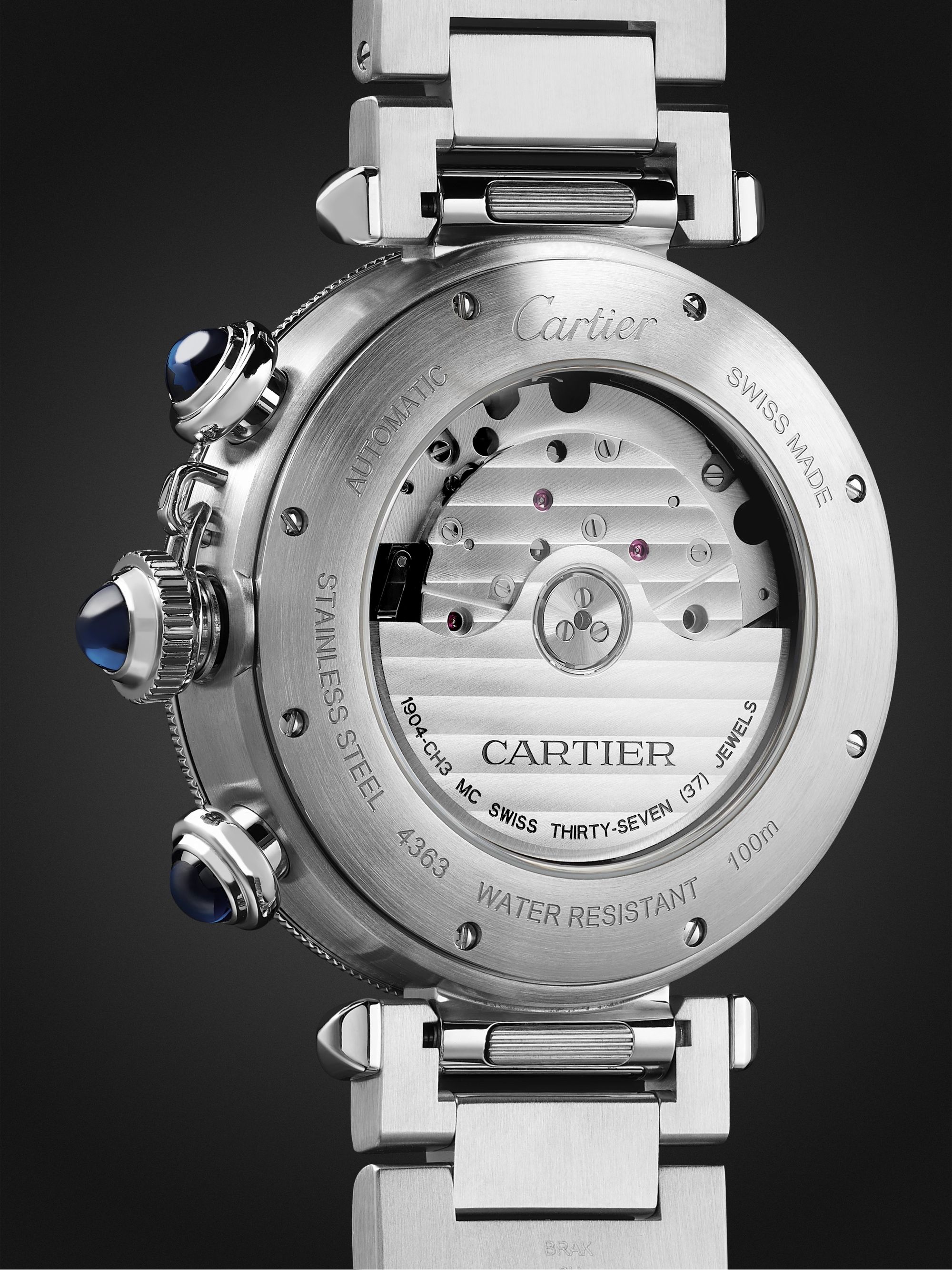 CARTIER Pasha de Cartier Automatic Chronograph 41mm Stainless Steel Watch, Ref. No. WSPA0018