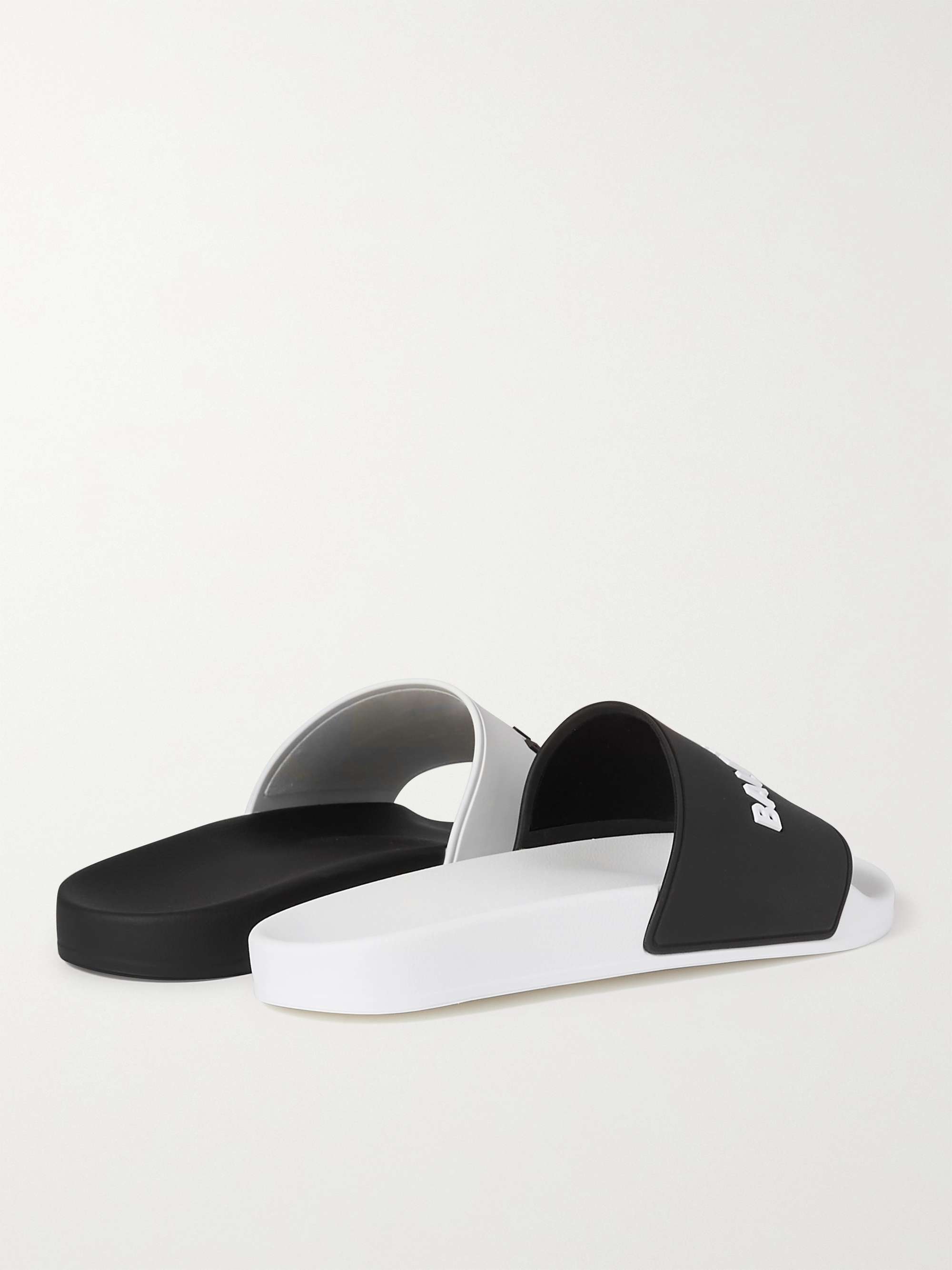 BALENCIAGA Logo-Detailed Rubber Slides