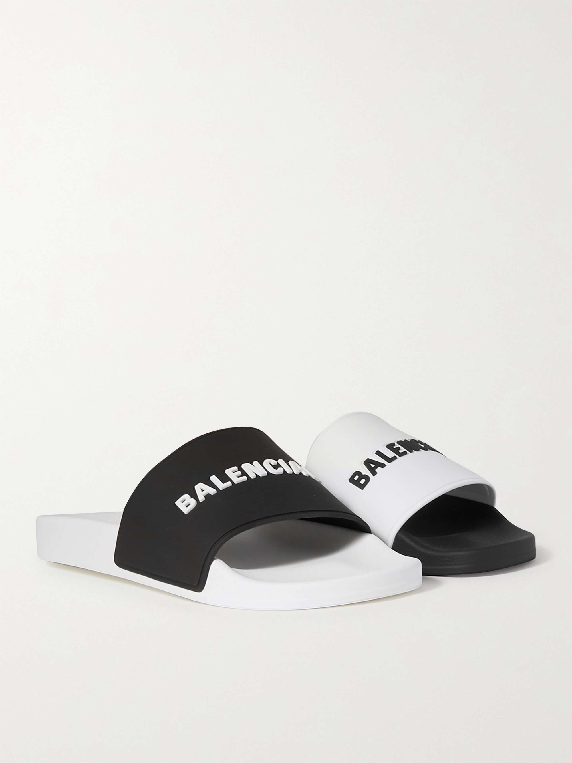 BALENCIAGA Logo-Detailed Rubber Slides