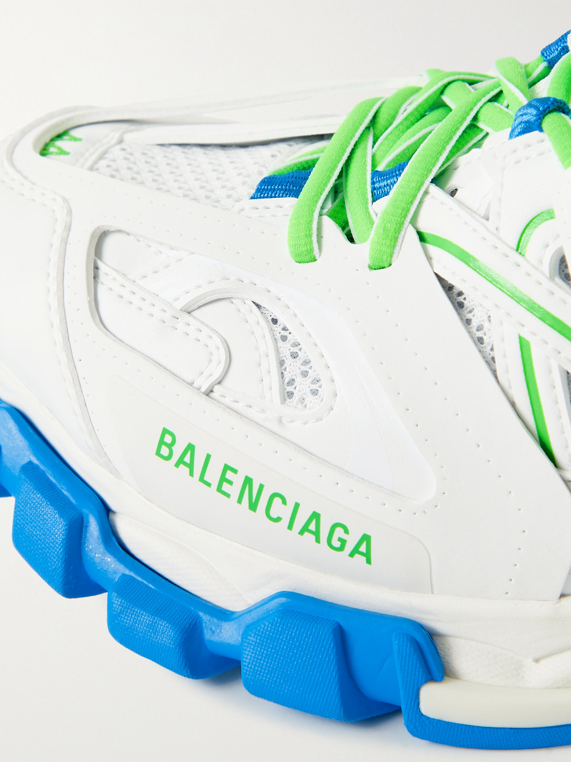 BALENCIAGA TRACK NYLON, MESH AND RUBBER SNEAKERS