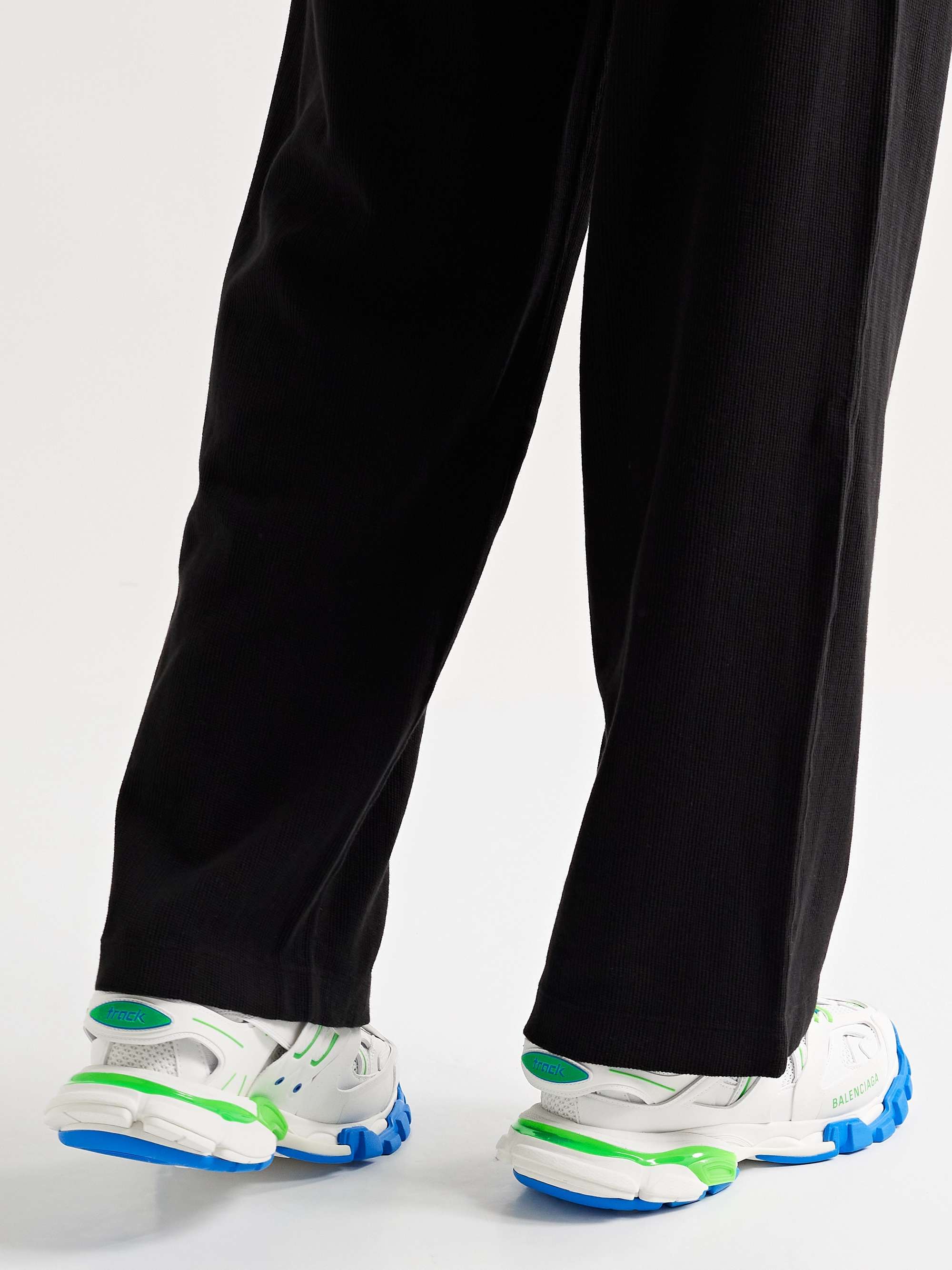 BALENCIAGA Track.2 Nylon, Mesh and Rubber Sneakers