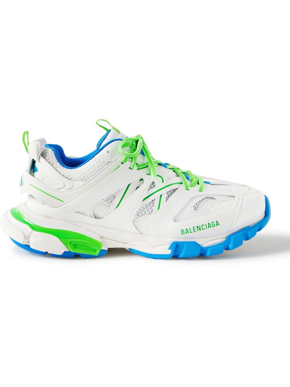BALENCIAGA TRACK NYLON, MESH AND RUBBER SNEAKERS