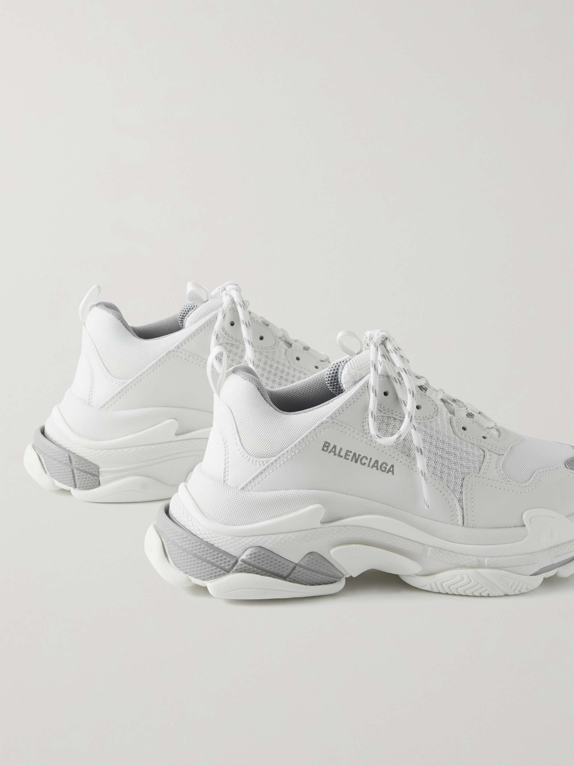 BALENCIAGA Triple S Faux Leather Sneakers