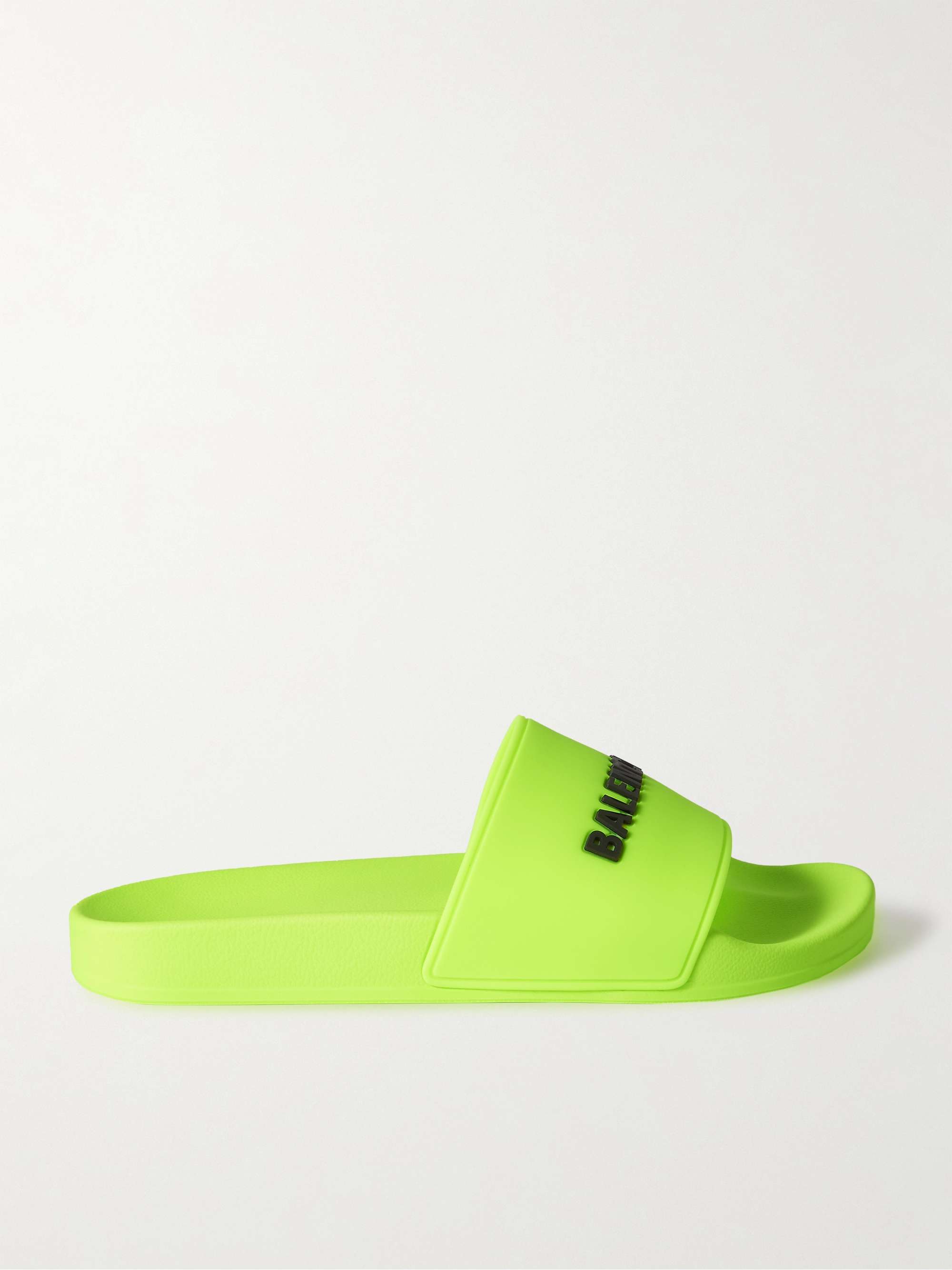 Balenciaga Mens Logo Clog Pool Slides  Neiman Marcus