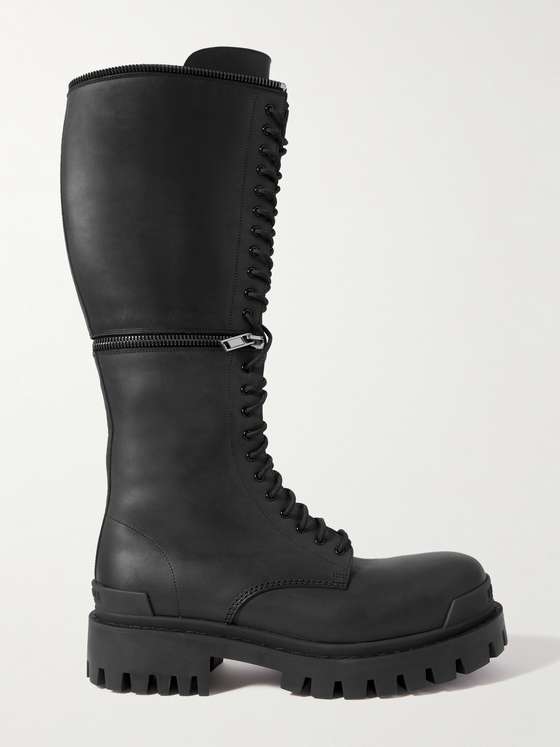 mrporter.com | Balenciaga Master Leather Boots