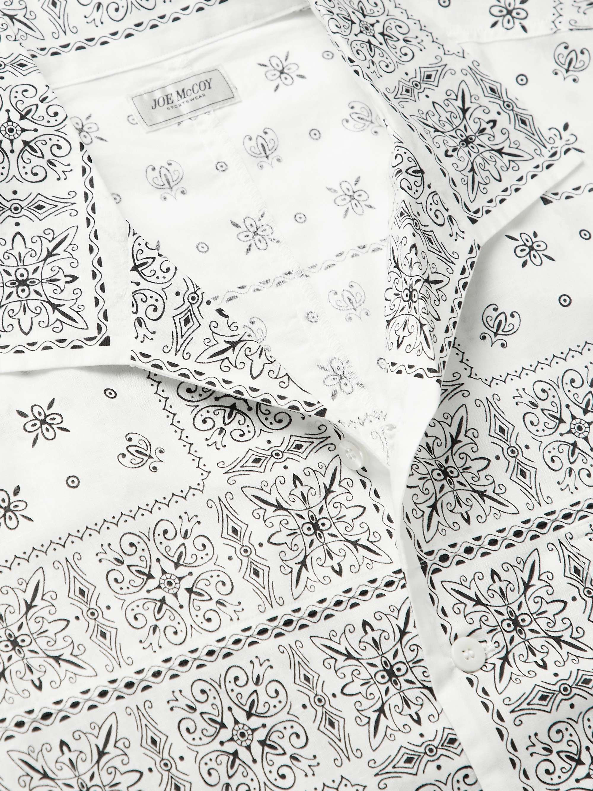 THE REAL MCCOY'S Bandana-Print Cotton Shirt