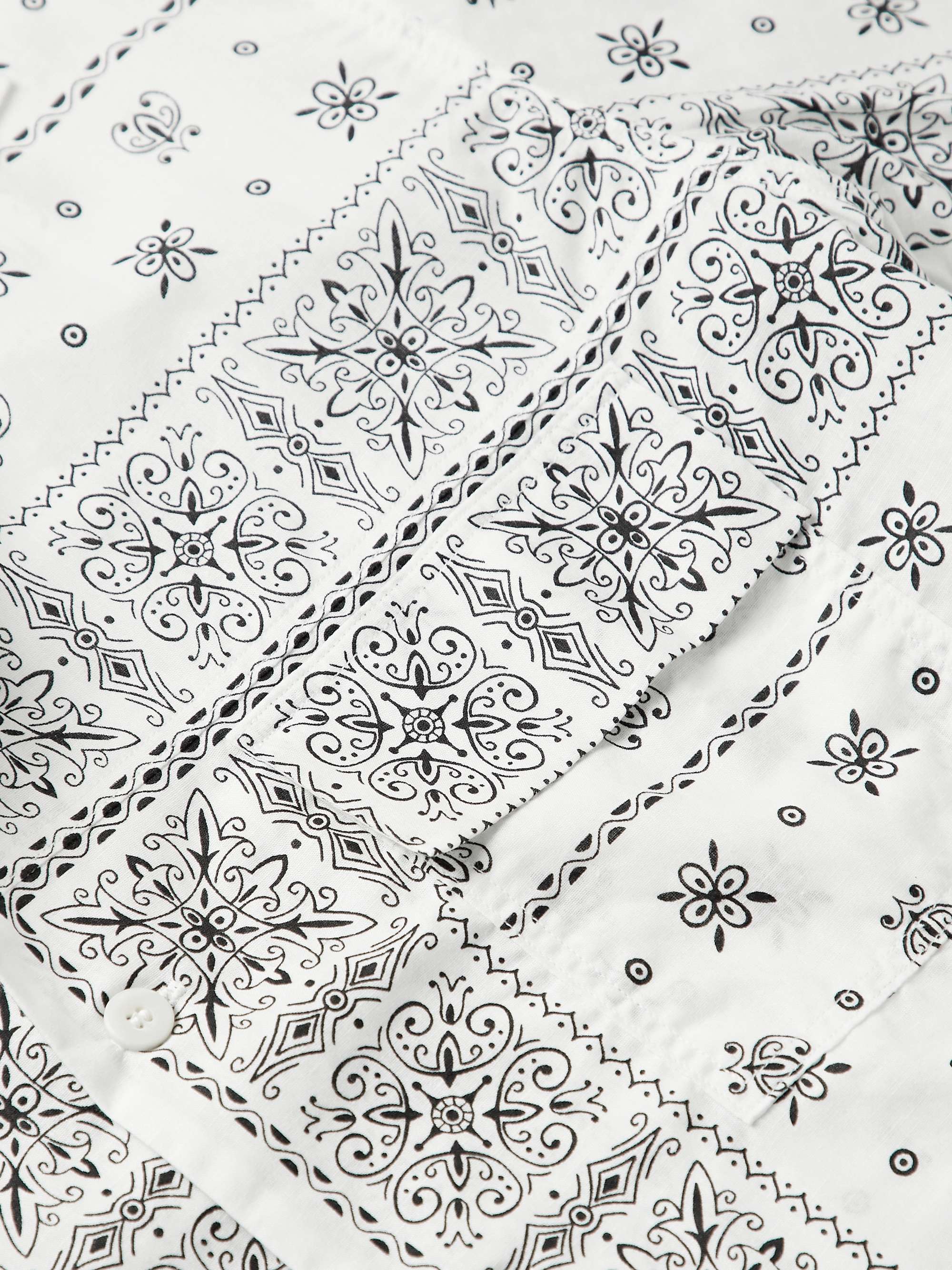THE REAL MCCOY'S Bandana-Print Cotton Shirt