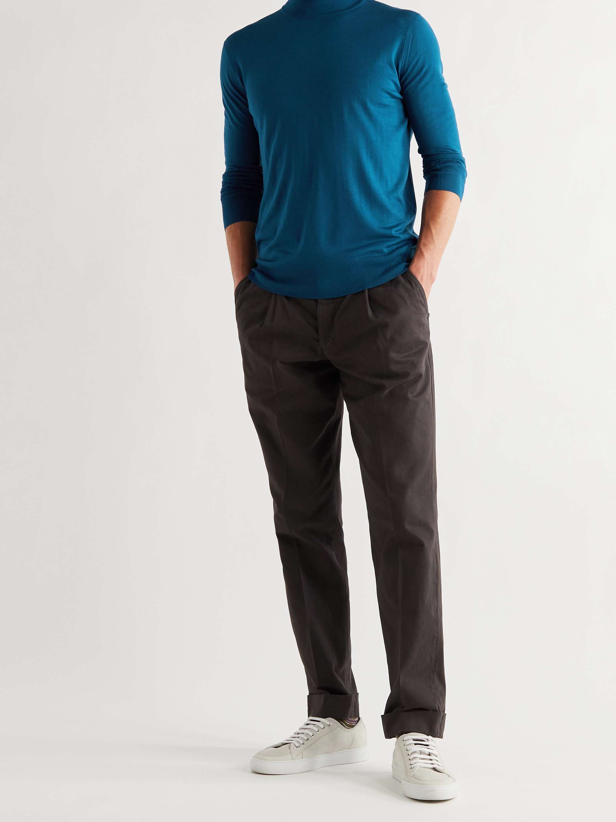 LORO PIANA Slim-Fit Wish Virgin Wool Rollneck Sweater