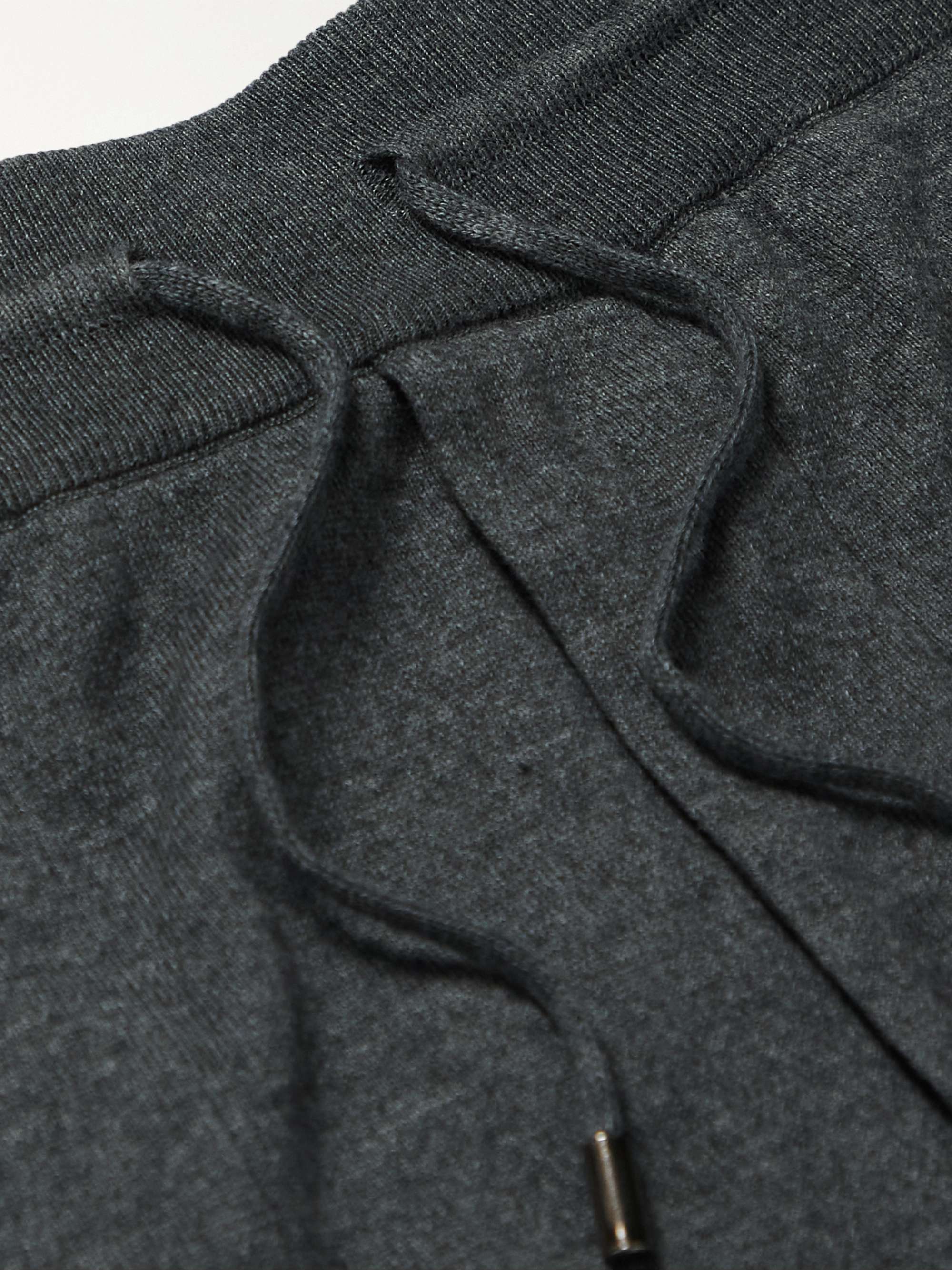 LORO PIANA Tapered Cashmere and Cotton-Blend Sweatpants