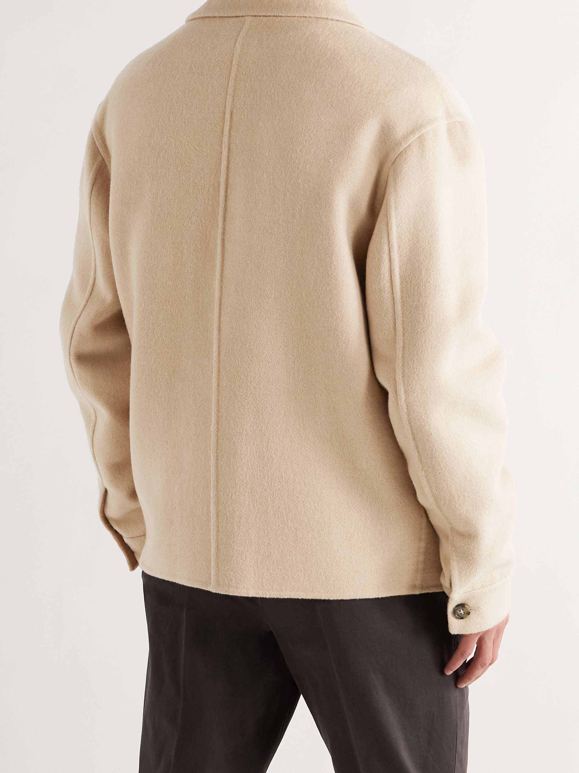 LORO PIANA Brent Camel Hair-Blend Overshirt