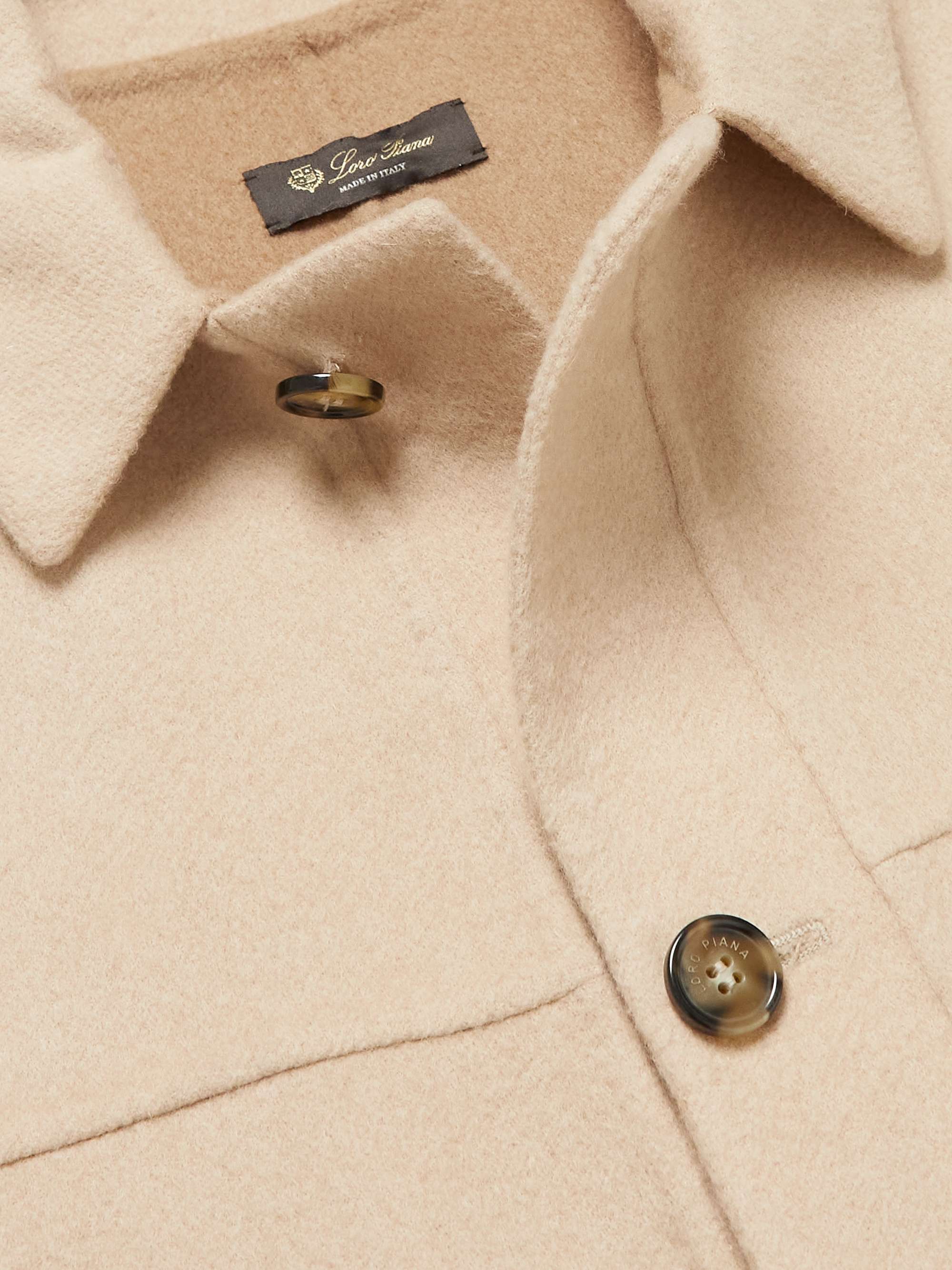 LORO PIANA Brent Camel Hair-Blend Overshirt
