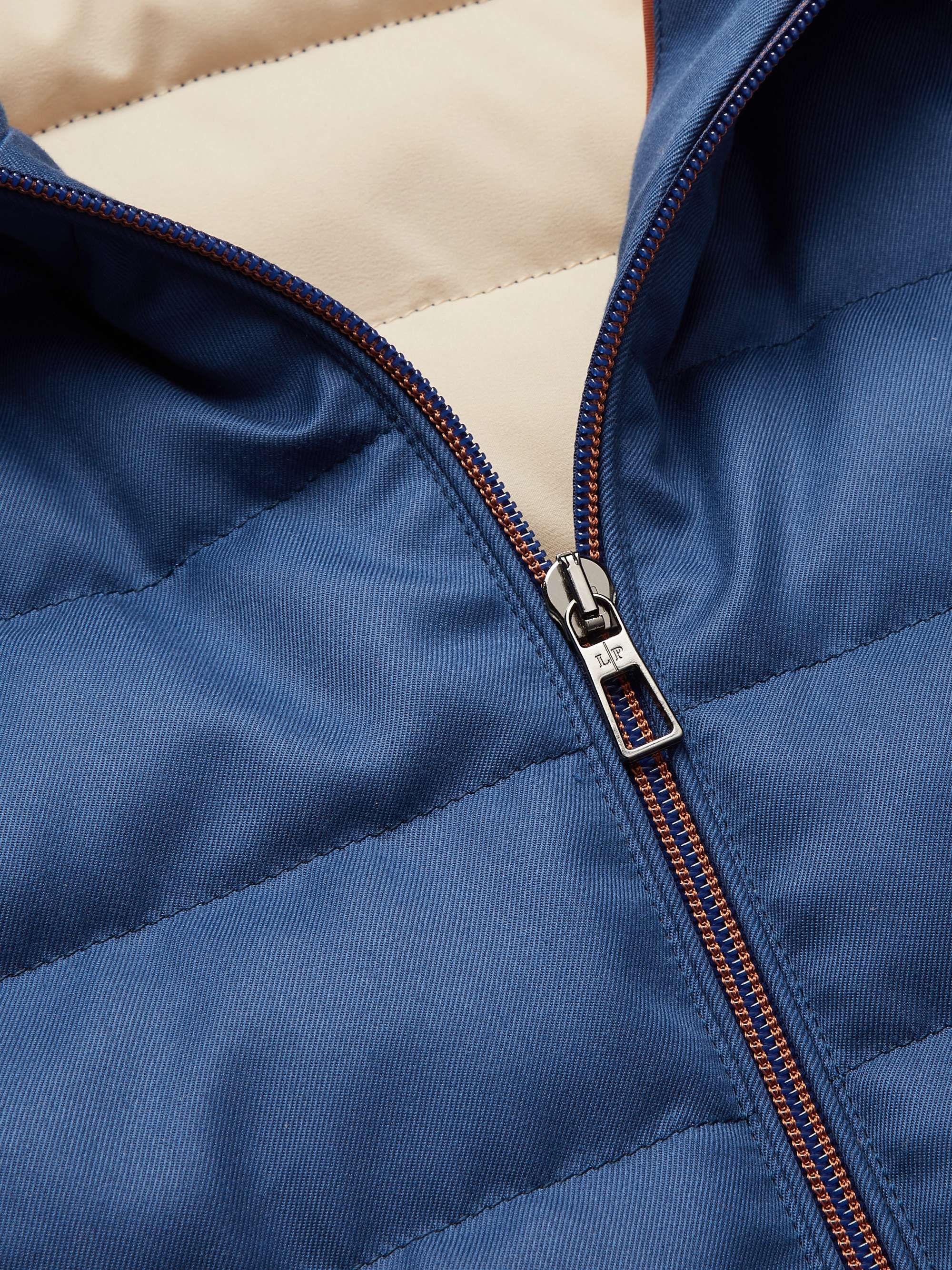 LORO PIANA Gateway Quilted Silk-Twill Hooded Down Jacket