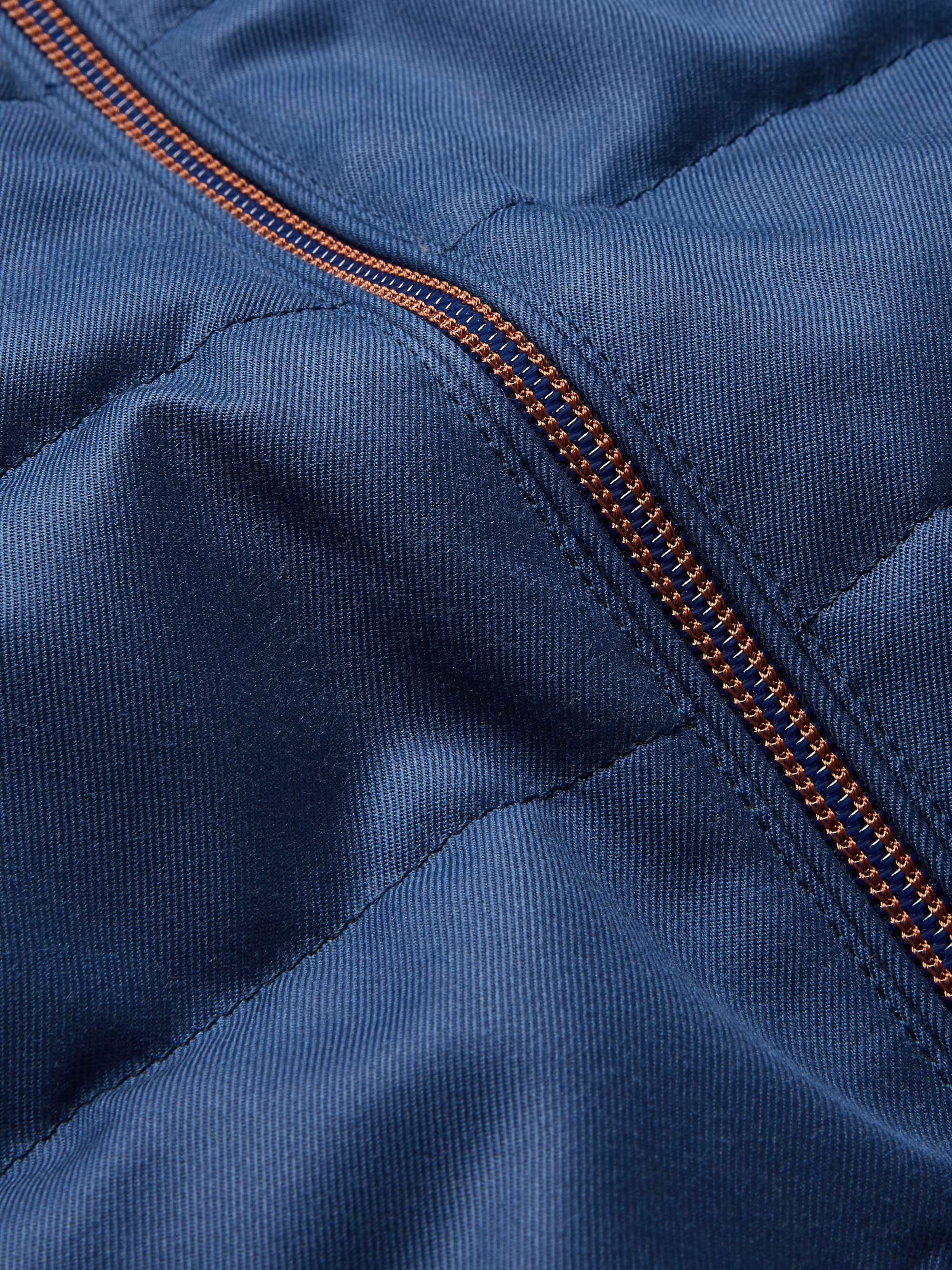 LORO PIANA Gateway Quilted Silk-Twill Hooded Down Jacket