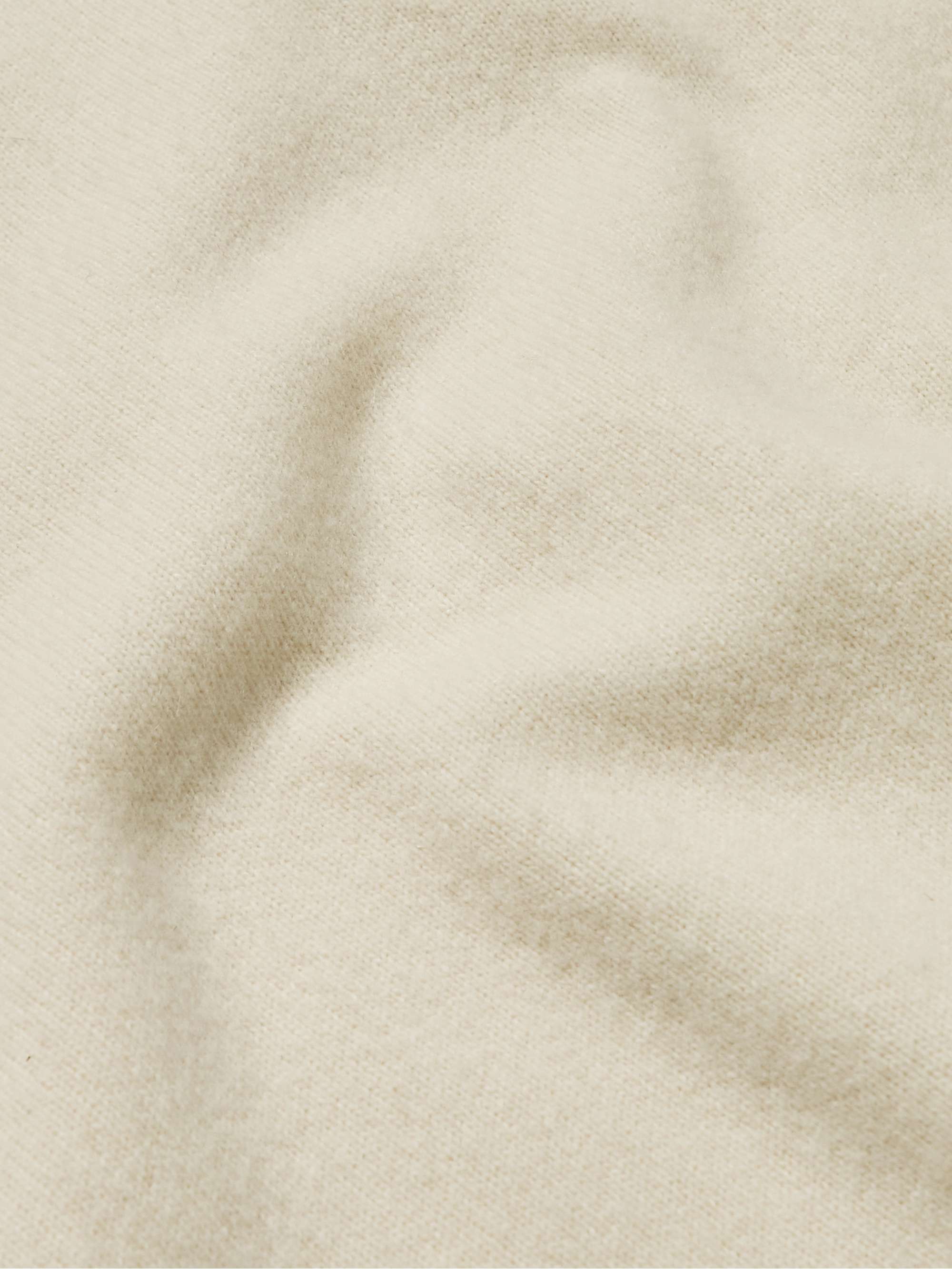 LORO PIANA Layered Garment-Dyed Wish Virgin Wool Sweater