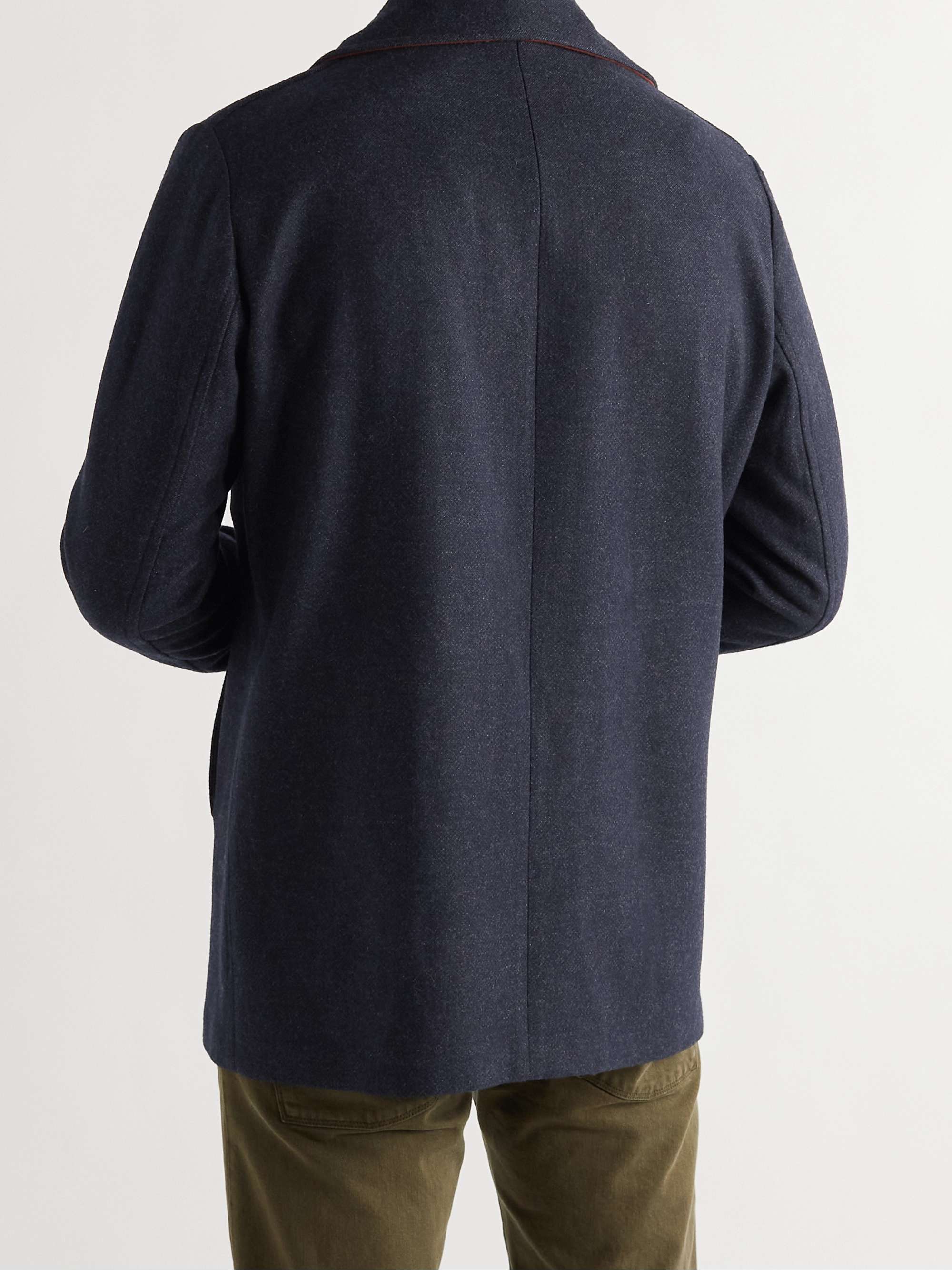 LORO PIANA Caldwell Virgin Wool and Cashmere-Blend Peacoat