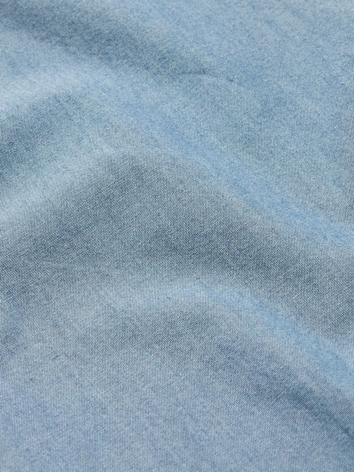 Shop Loro Piana Arthur Preston Cotton-chambray Shirt In Blue