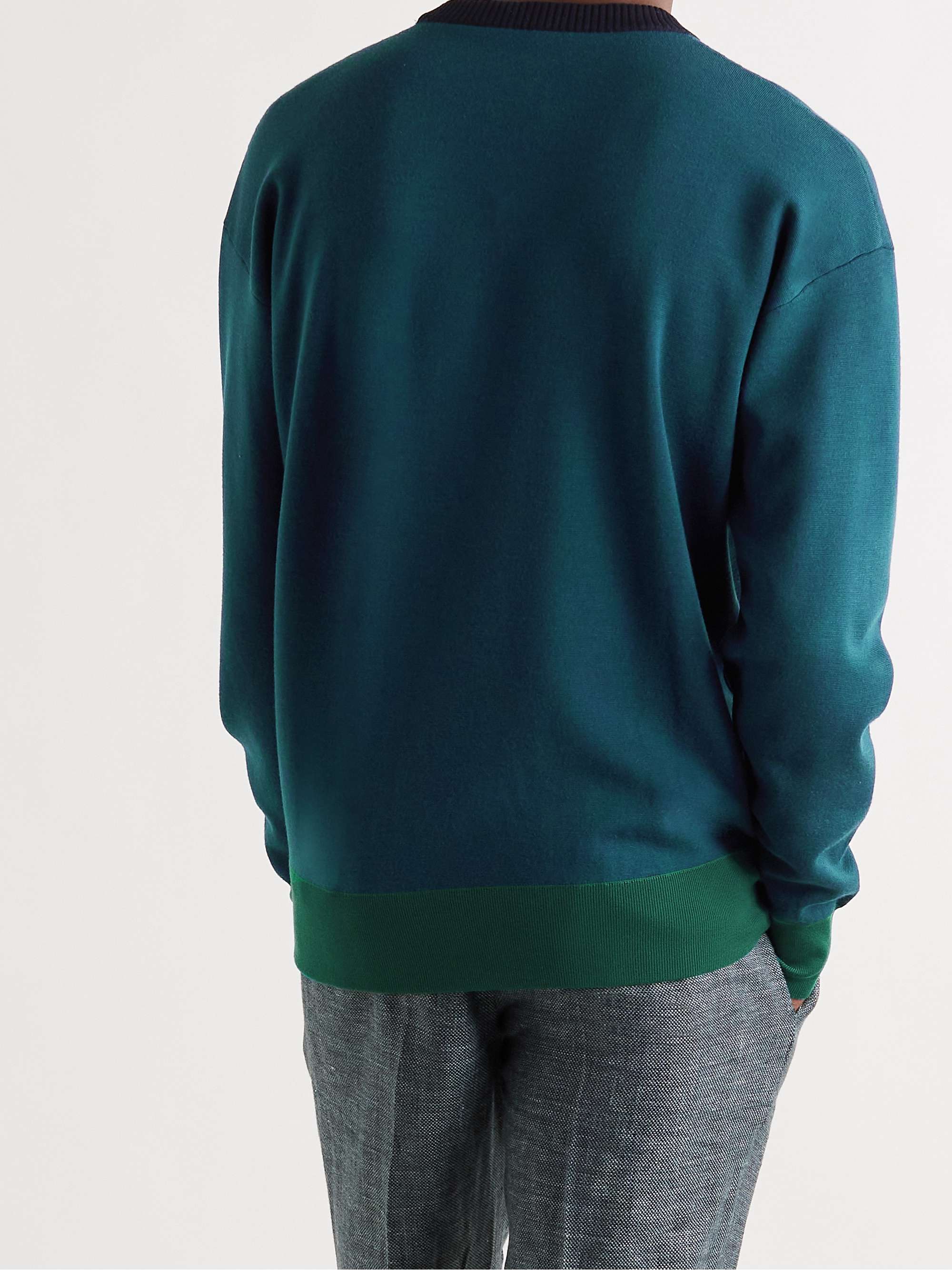 LORO PIANA Colour-Block Virgin Wool Sweater