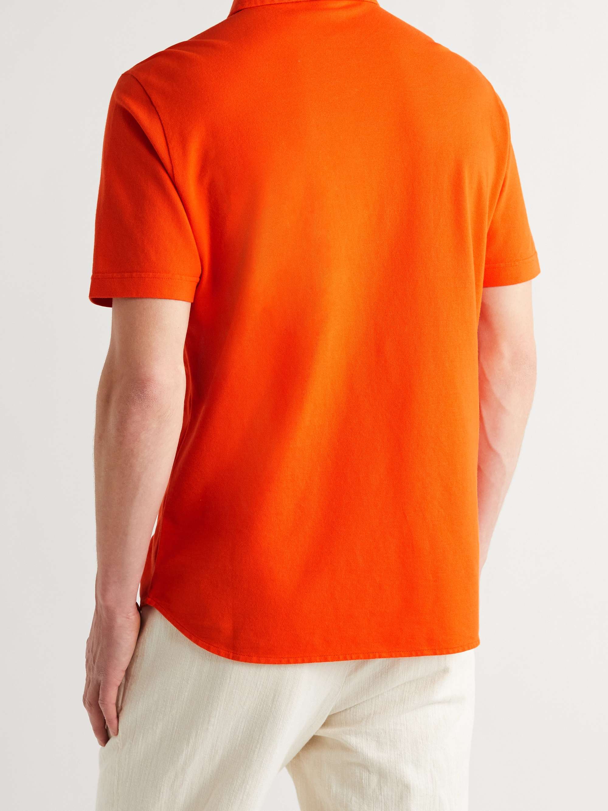 LORO PIANA Cotton-Piqué Polo Shirt