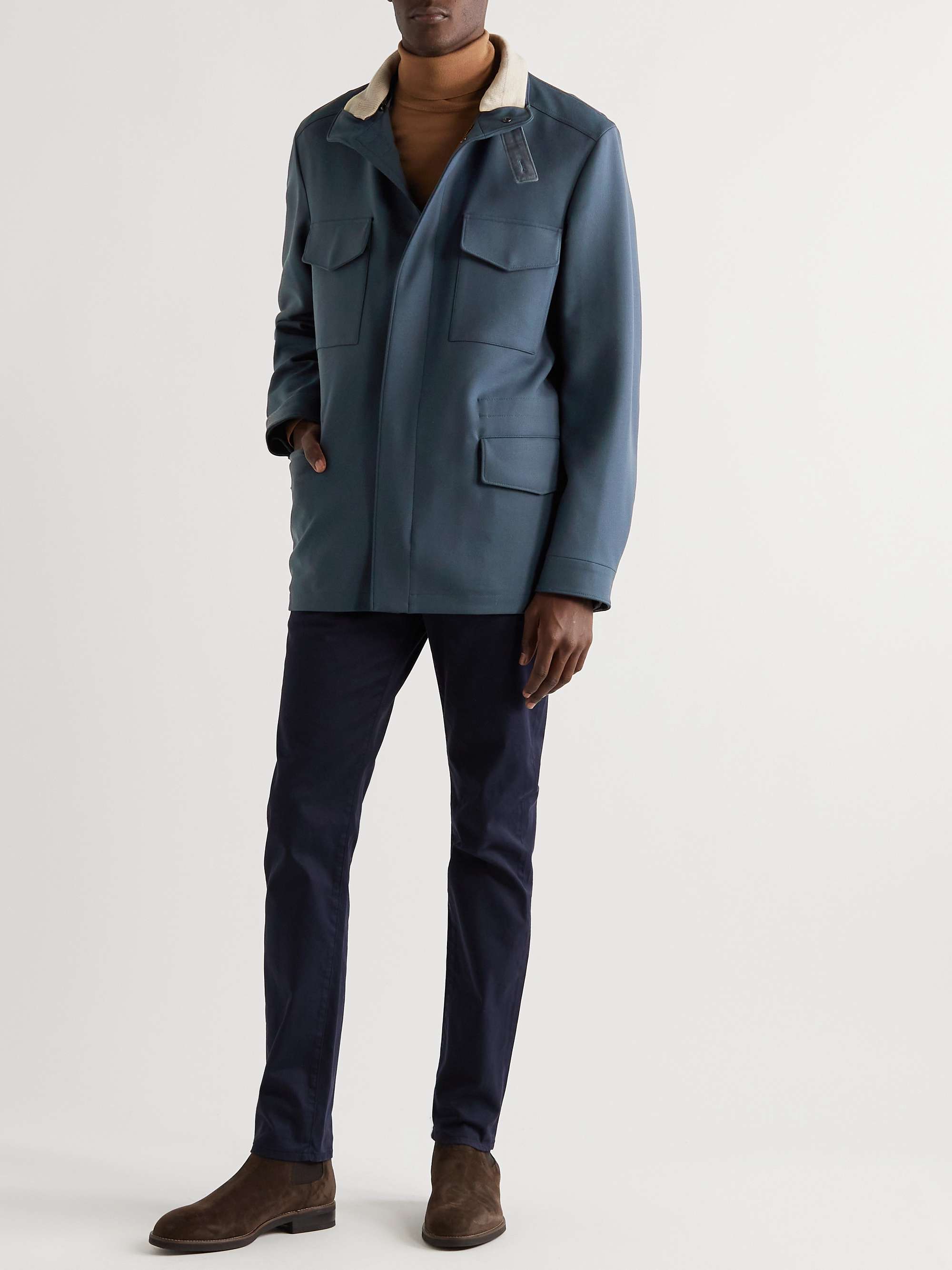 LORO PIANA Traveller Stretch Virgin Wool Jacket