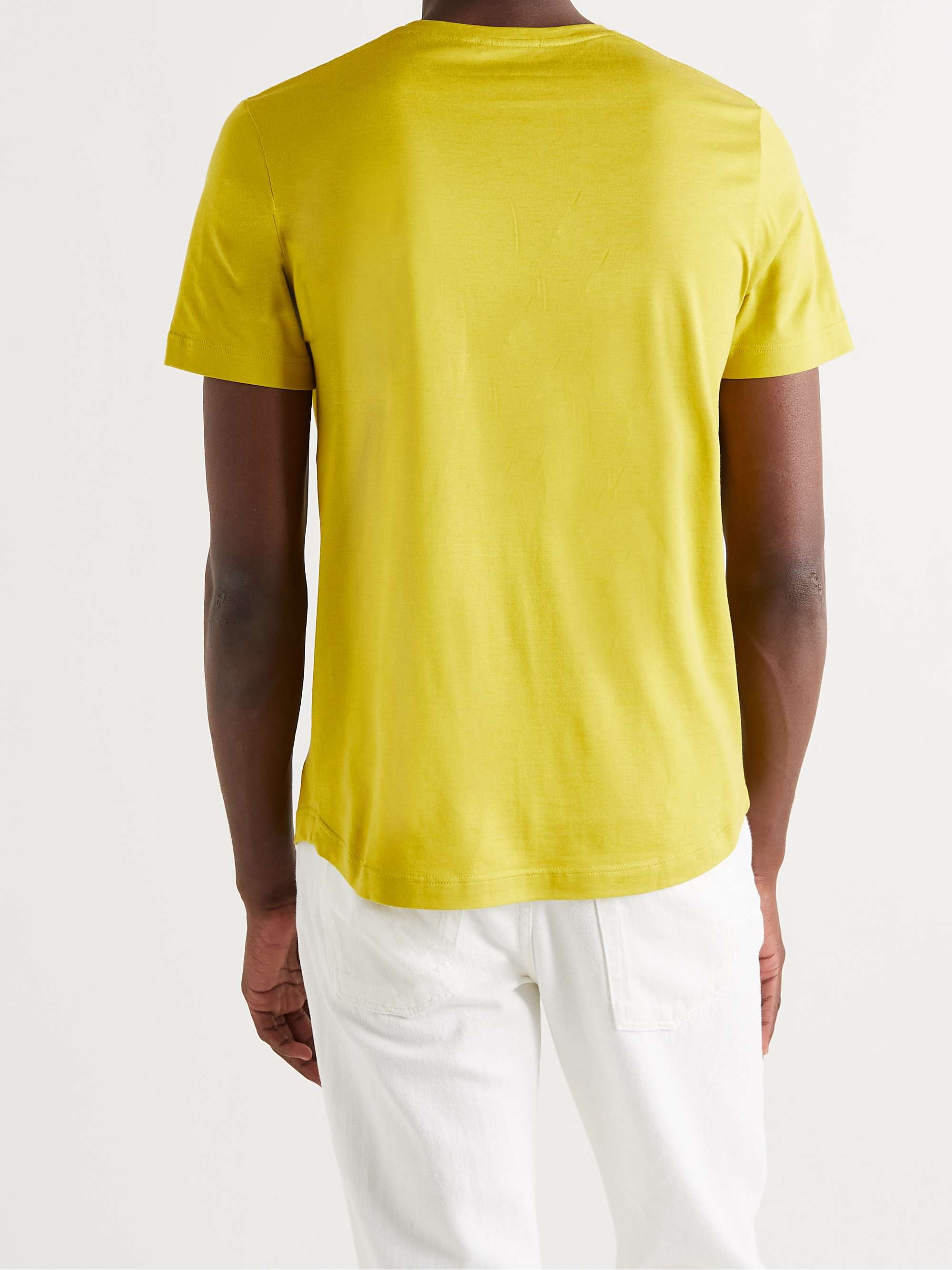 LORO PIANA Slim-Fit Silk and Cotton-Blend Jersey T-Shirt
