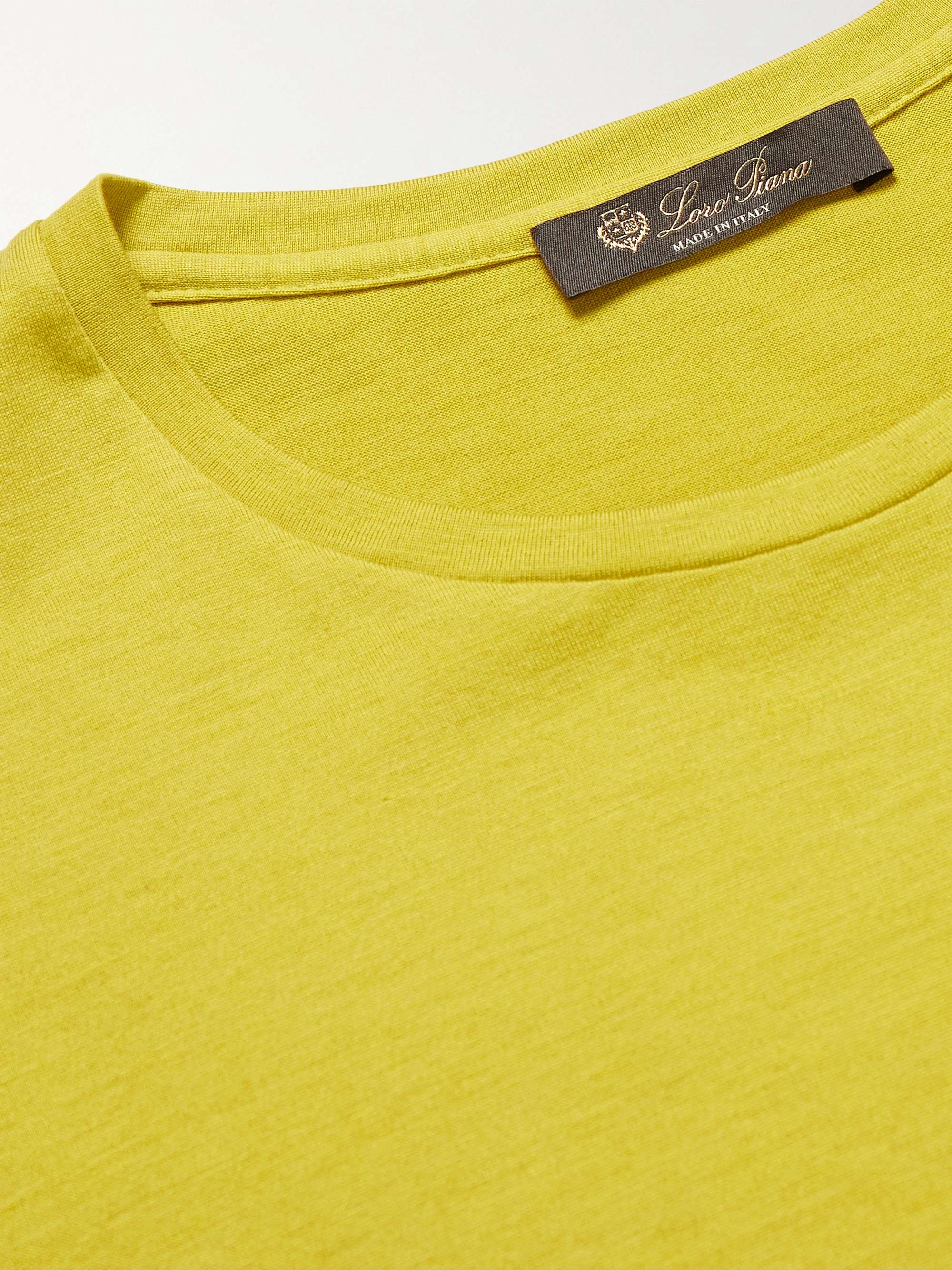 LORO PIANA Slim-Fit Silk and Cotton-Blend Jersey T-Shirt