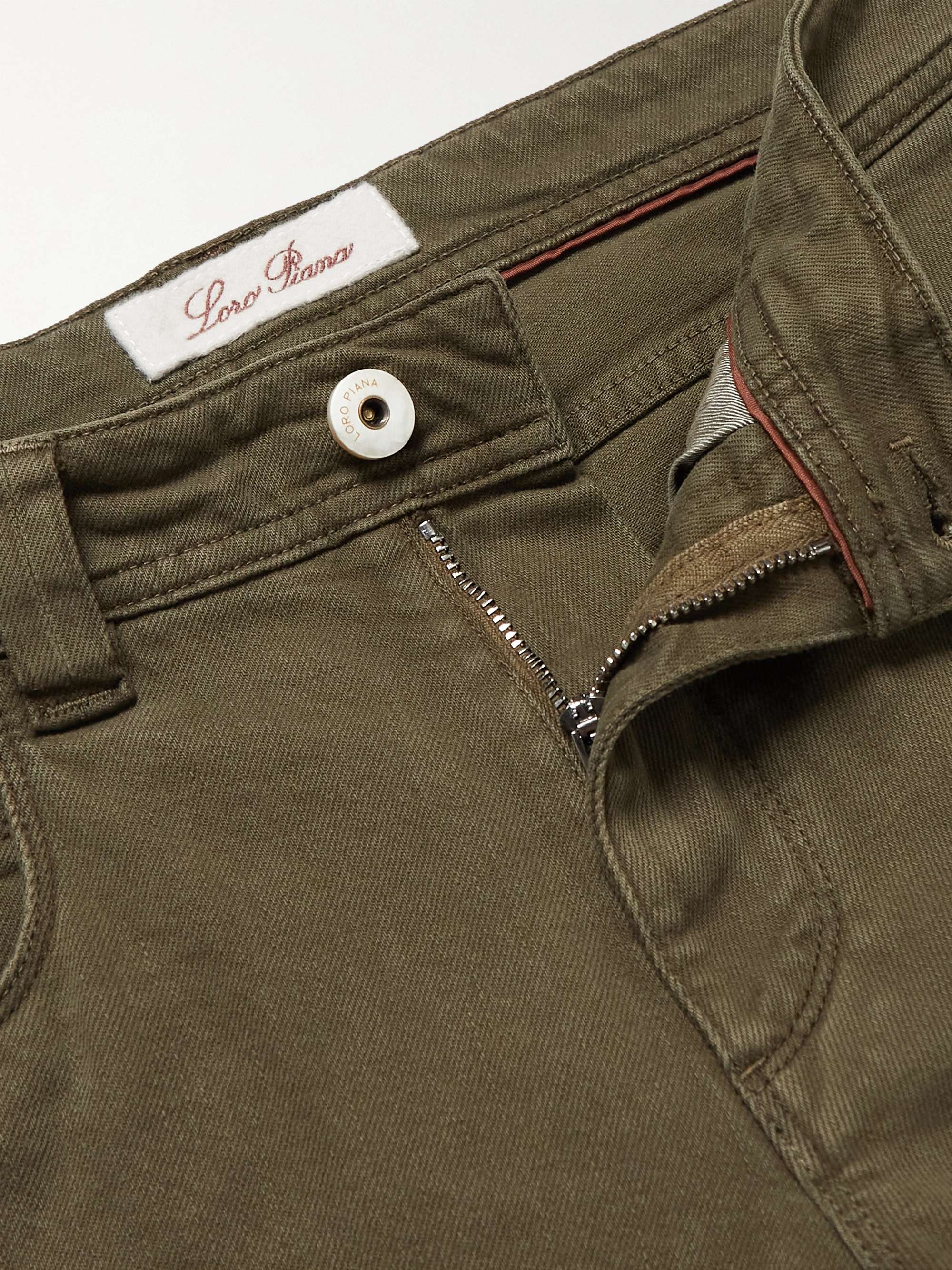 LORO PIANA Slim-Fit Stretch-Denim Jeans