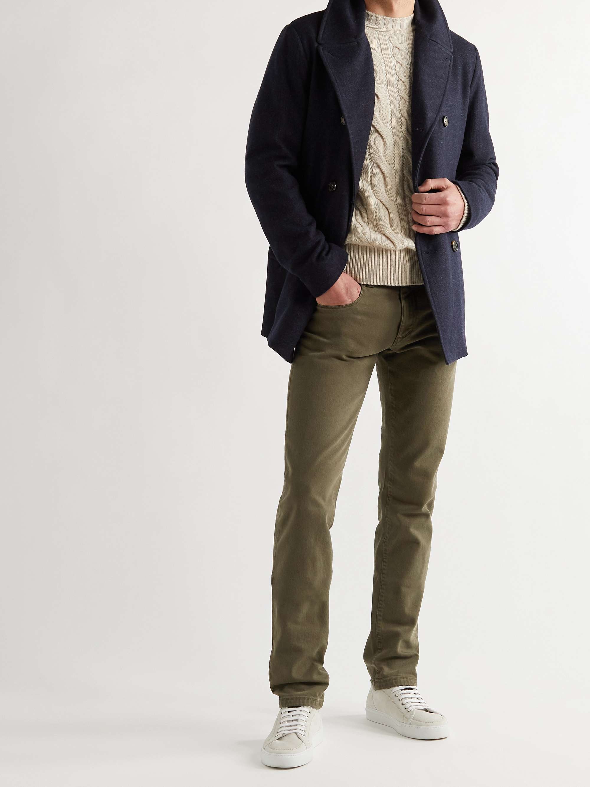 LORO PIANA Slim-Fit Stretch-Denim Jeans