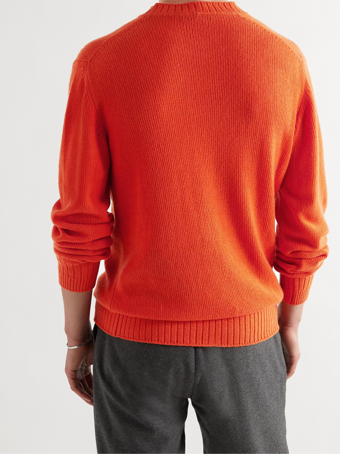 Shop Loro Piana Baby Cashmere Sweater In Orange